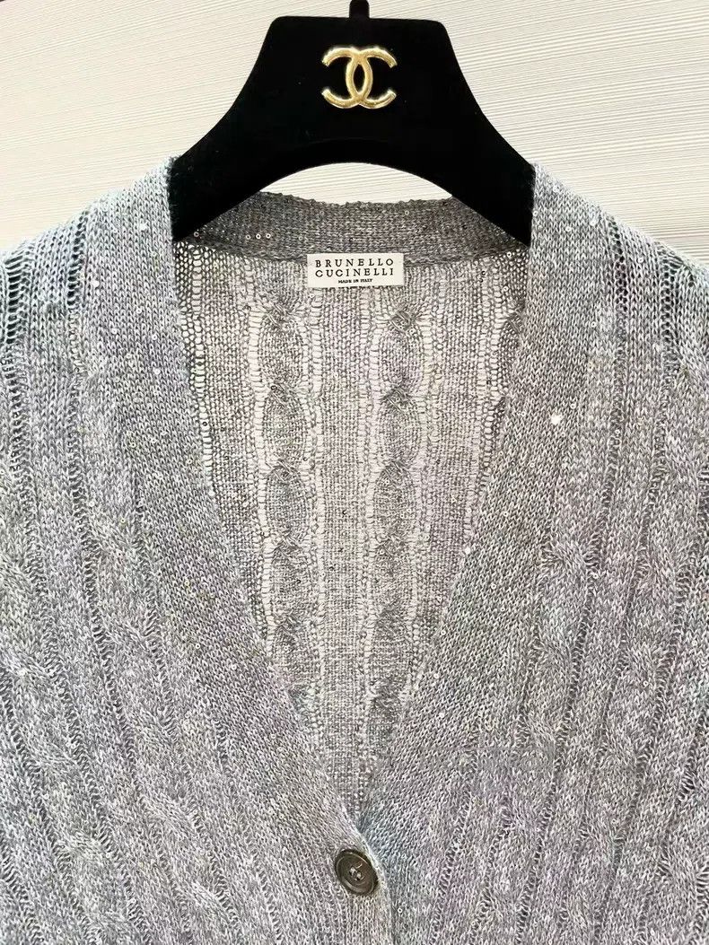 Brunello Cucinelli Lace knit sweater