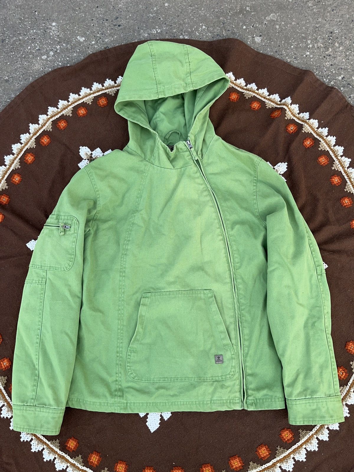 Vintage Vintage Asymmetrical Zip Jacket Deconstructed Canvas Size M / US 6-8 / IT 42-44 - 2 Thumbnail