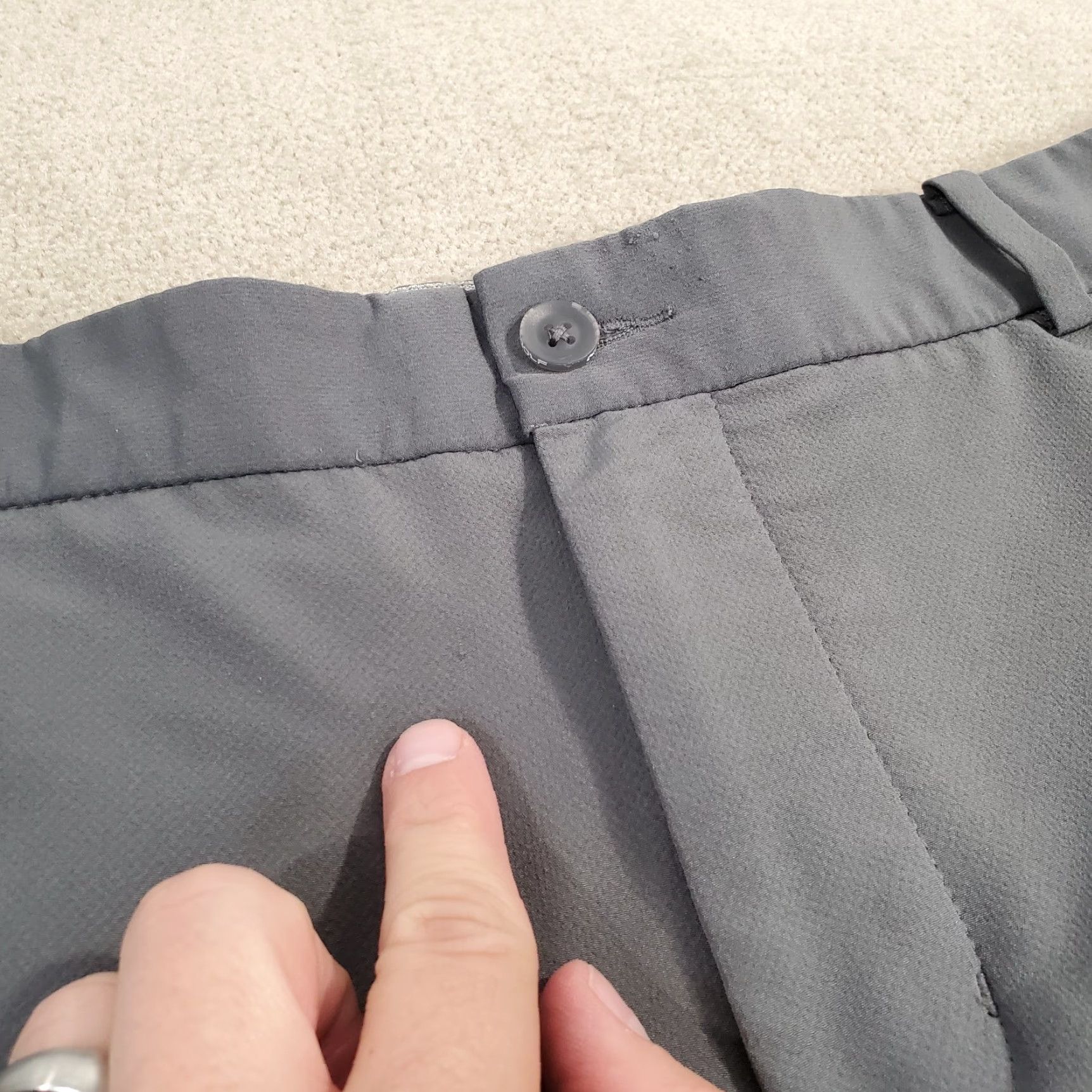 Nike Nike Pants Mens 34x32 Gray Chinos Performance Stretch Lightweight 921751 021 Size US 34 / EU 50 - 3 Thumbnail