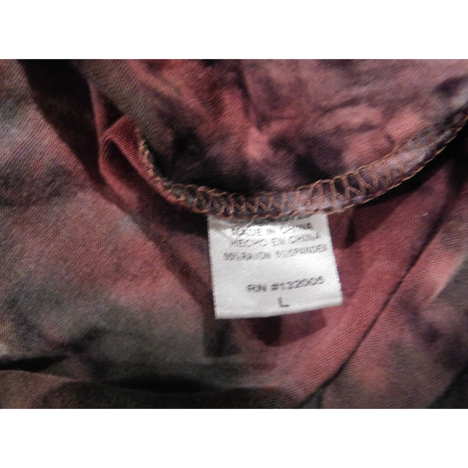 Vintage Entro Blouse Womens L Gray Floral Round Neck Pullover Stretch Bell Sleeve Casual Modern Basic Size L / US 10 / IT 46 - 7 Thumbnail