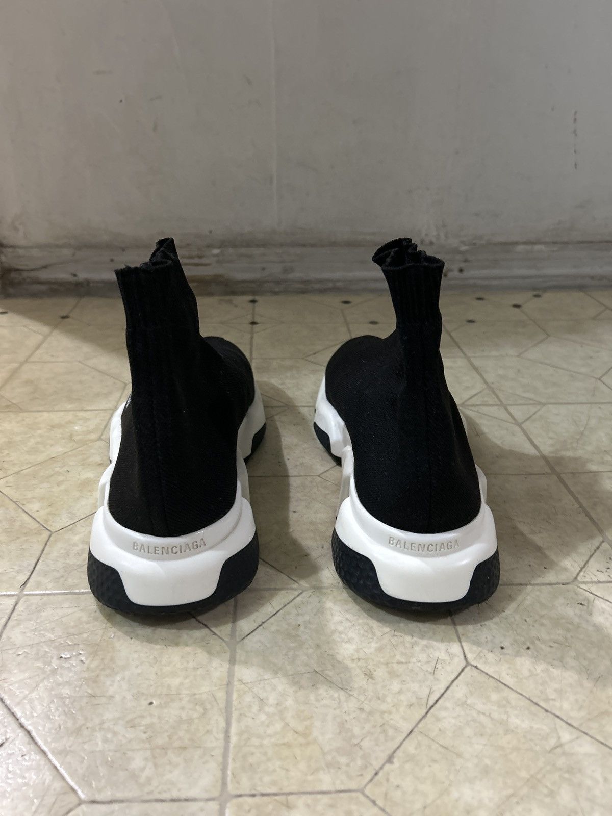 Balenciaga Balenciaga Speed Sneaker Black White 2018 Size US 9 / EU 42 - 4 Thumbnail