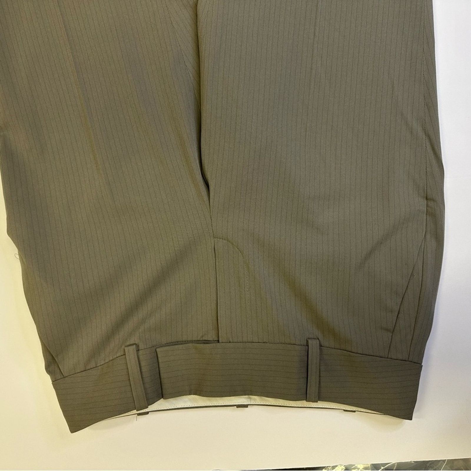 Ann Taylor Ann Taylor Taupe Pin Stripe Wide Leg Slacks Size 6 Size 28" / US 6 / IT 42 - 5 Thumbnail