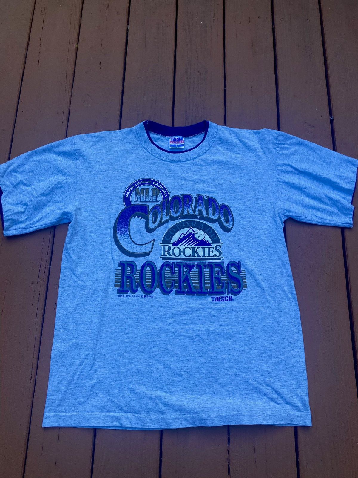 Trench Ultra, Shirts, Colorado Rockies T Shirt Vintage 9s Mlb Baseball