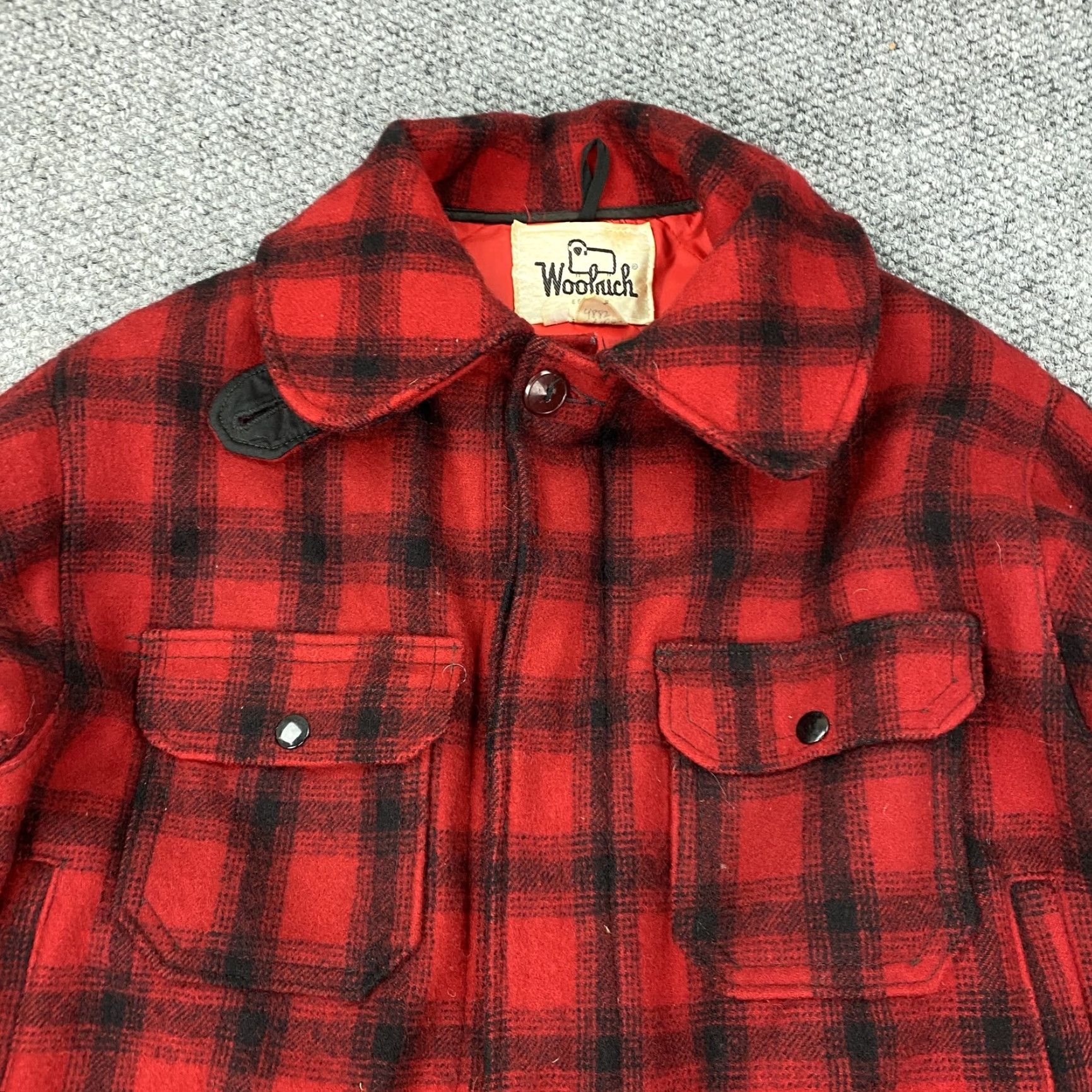 Vintage VINTAGE Woolrich Men's Jacket 40 Outdoor Hunting Quilted Lined Plaid Wool 80s Size US XXS / EU 40 - 2 Thumbnail