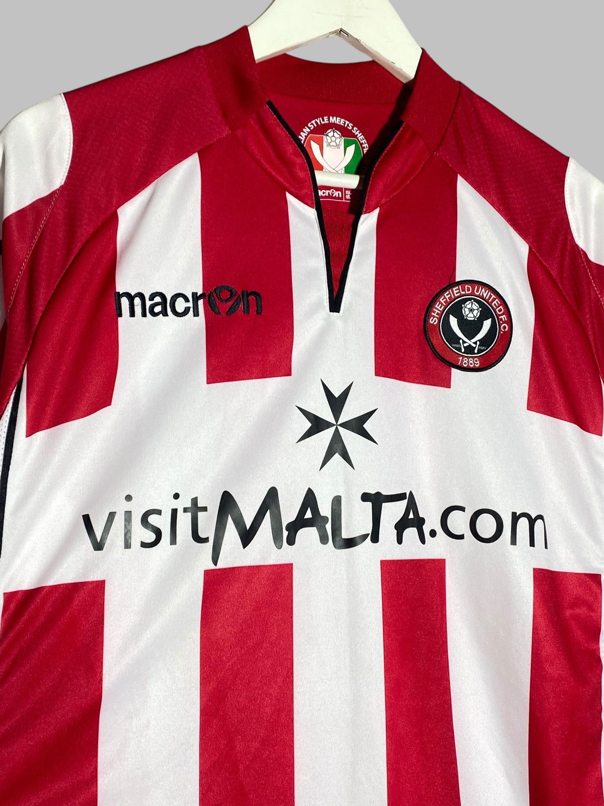 Vintage Vintage Macron Sheffield United 2010/11 Home Soccer Jersey Size US XXL / EU 58 / 5 - 3 Thumbnail