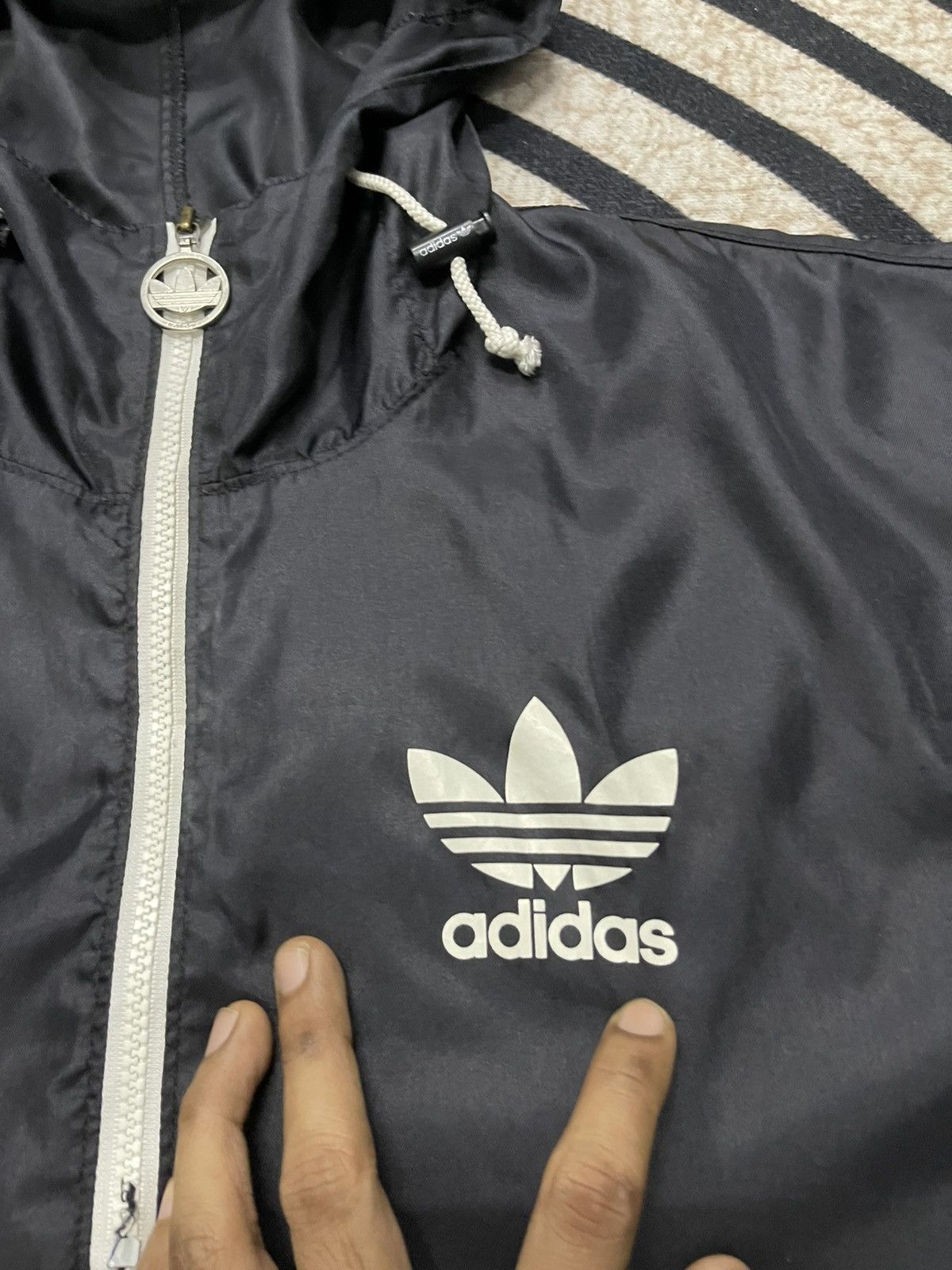 Adidas 90s ADIDAS HALF ZIPPER LIGHT JACKET HOODIE BIG LOGO Size US XL / EU 56 / 4 - 9 Thumbnail