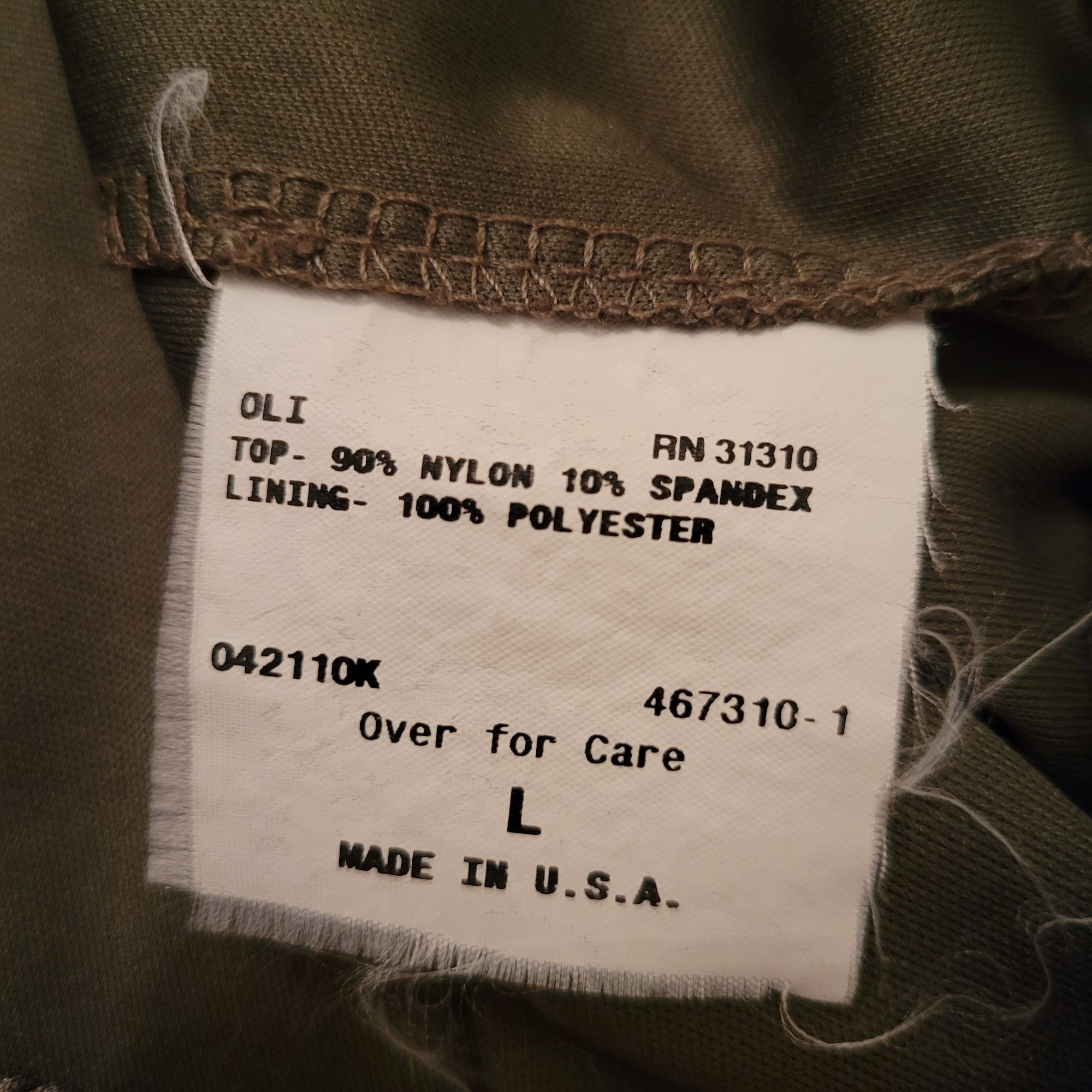 Other IN Studio Textured Top L USA Cap Sleeve Fall Autumn Green Size L / US 10 / IT 46 - 4 Thumbnail