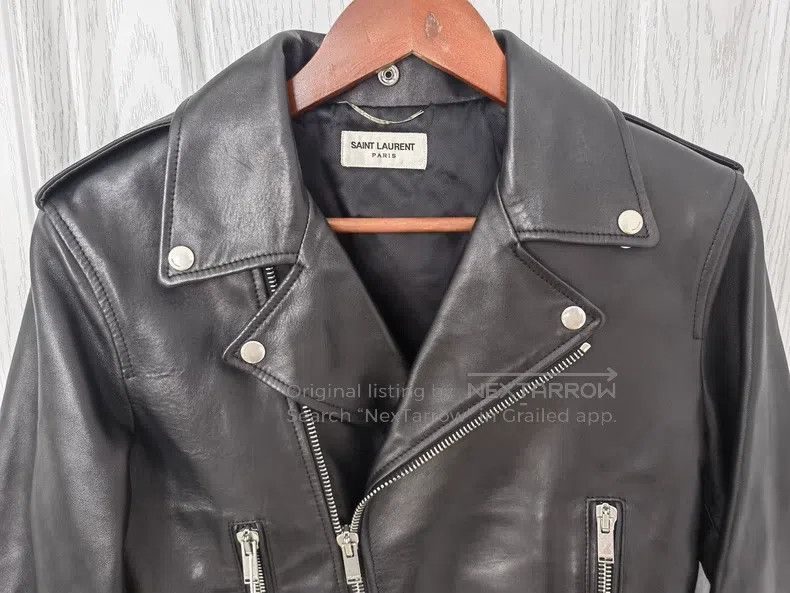 Saint Laurent Paris Saint Laurent Paris Solid Color Zip-Up Classic Long Sleeve Size US M / EU 48-50 / 2 - 2 Thumbnail