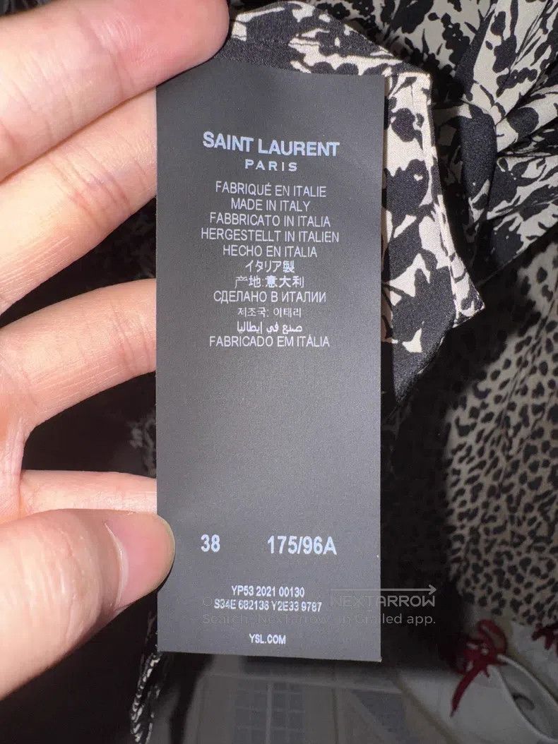 Saint Laurent Paris Saint Laurent Paris Silk art floral print shirt Size XS / US 0-2 / IT 36-38 - 7 Thumbnail