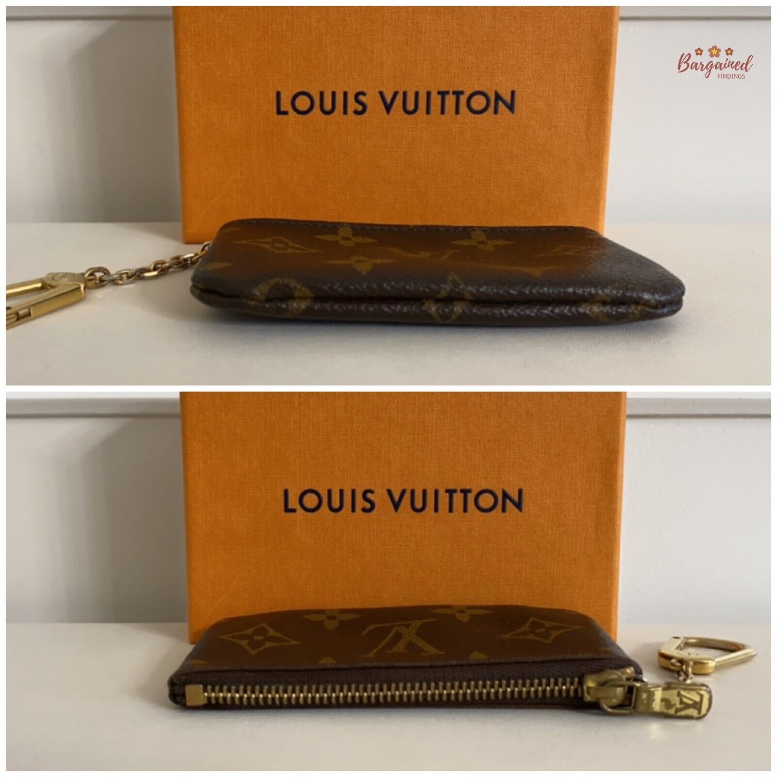 Louis Vuitton Louis Vuitton Vintage Monogram Canvas Leather Coin Key Pouch Size ONE SIZE - 4 Thumbnail