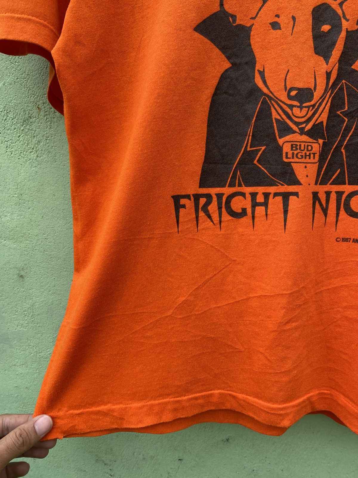 Vintage Vintage 1987 Bud Light Fright Night Halloween Orange Graphic Size US M / EU 48-50 / 2 - 5 Thumbnail