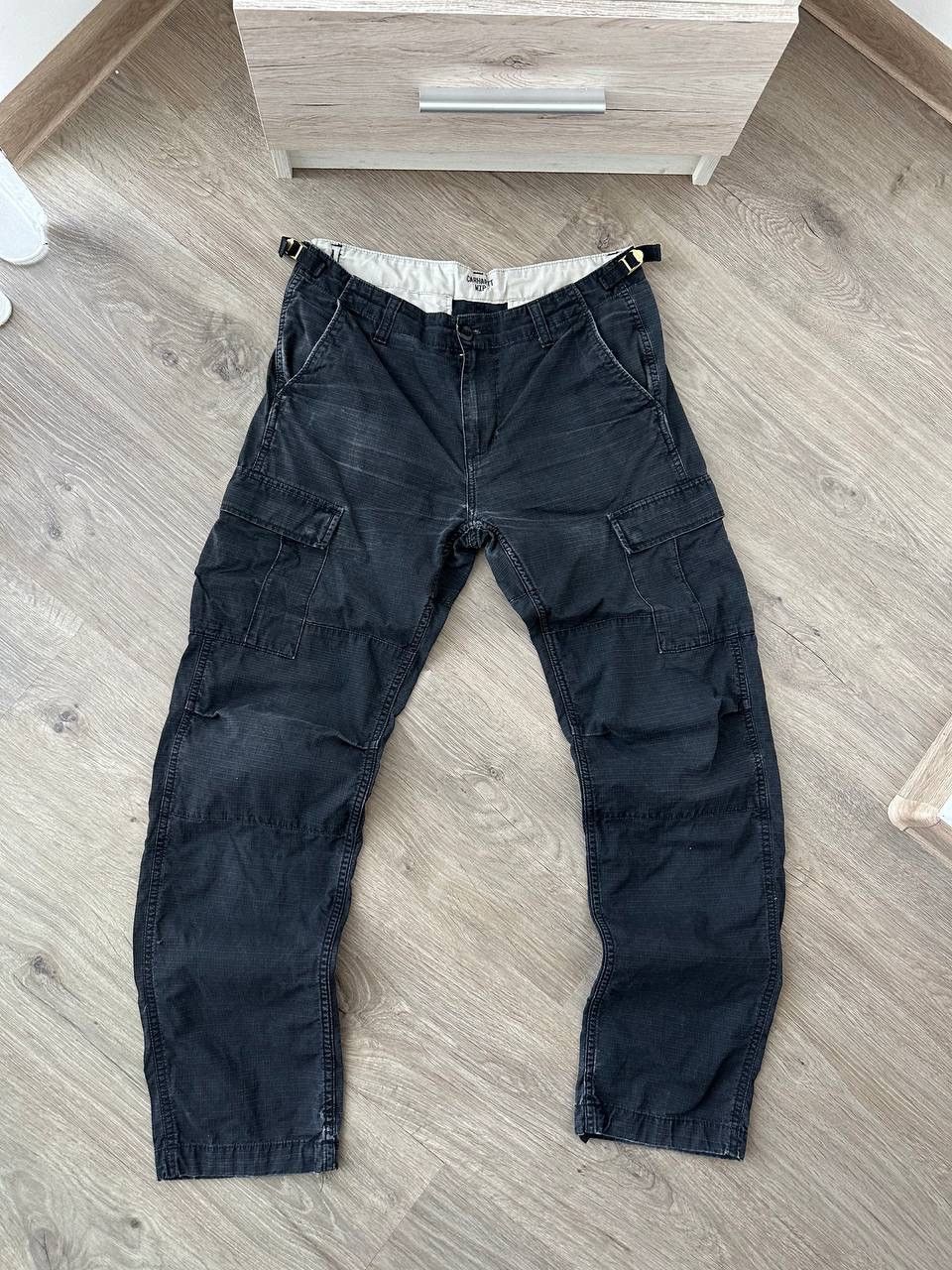Carhartt × Carhartt Wip × Vintage Vintage Carhartt Cargo Black Pants Size US 30 / EU 46 - 7 Thumbnail