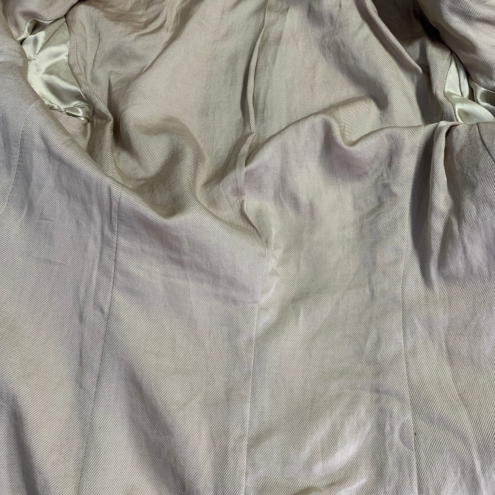 Stella McCartney Metallic Gold Silver Polyamide Jacquard Peak Lapel Pantsuit Size 26" / US 2 / IT 38 - 12 Thumbnail