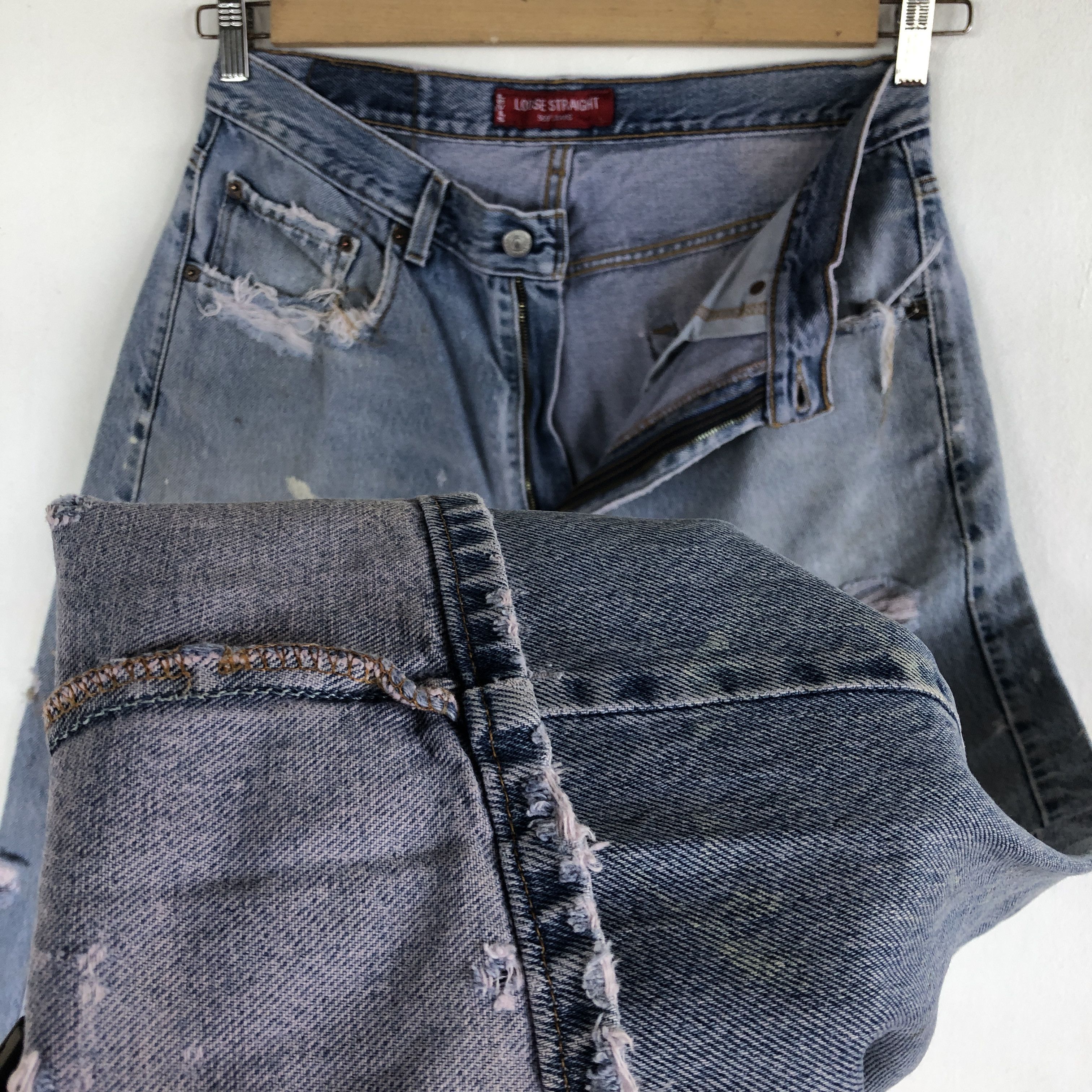 Levi's Vintage Levis Distressed Baggy Jeans Levi's 569 Faded Denim Size US 30 / EU 46 - 10 Thumbnail