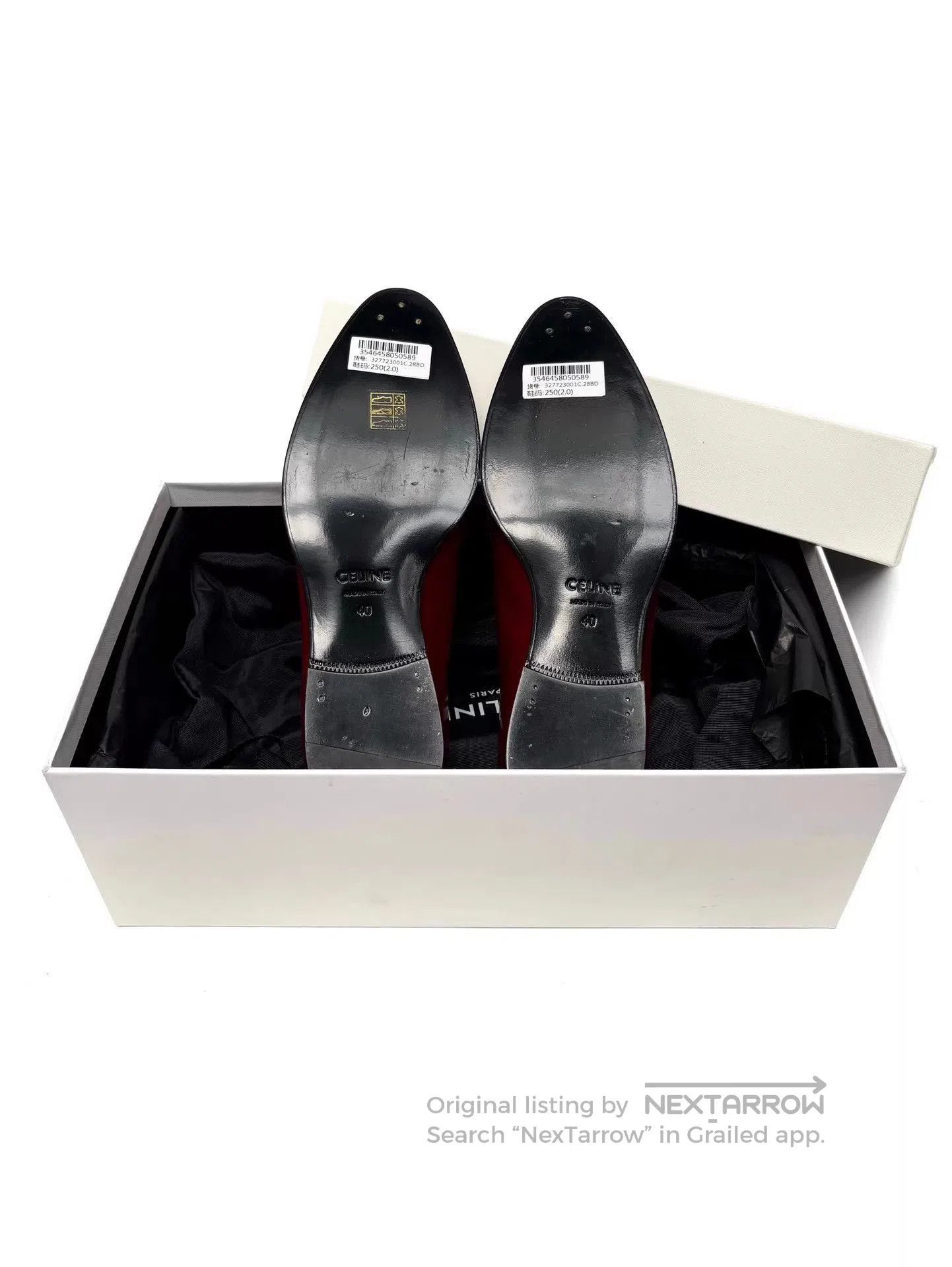 Celine Red Tassel Loafers Size 7. Size US 7 / EU 40 - 5 Thumbnail