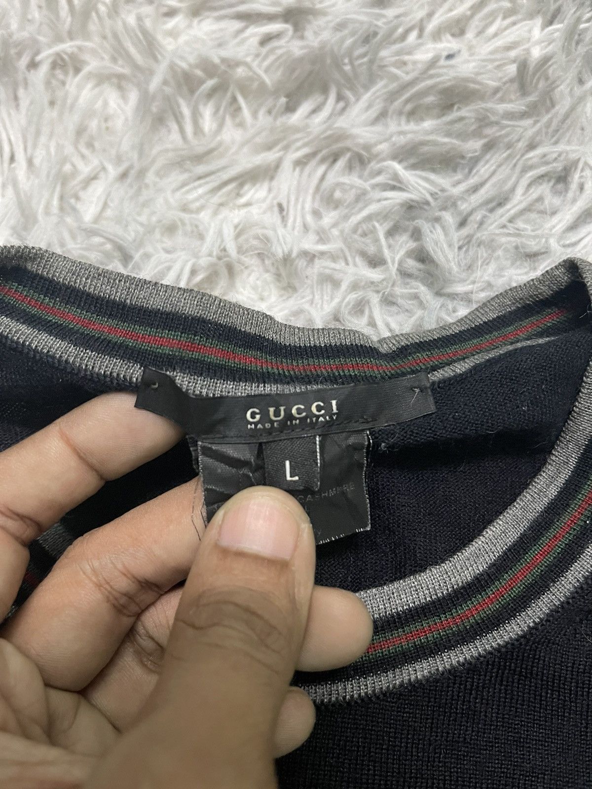 Gucci RARE VINTAGE GUCCI X TOM FORD CASHMERE/WOOL/SILK CREWNECK Size US L / EU 52-54 / 3 - 12 Thumbnail