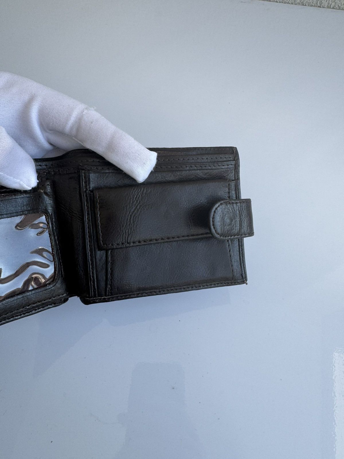 Camel Camel Black Leather Wallet Bifold Size ONE SIZE - 10 Thumbnail