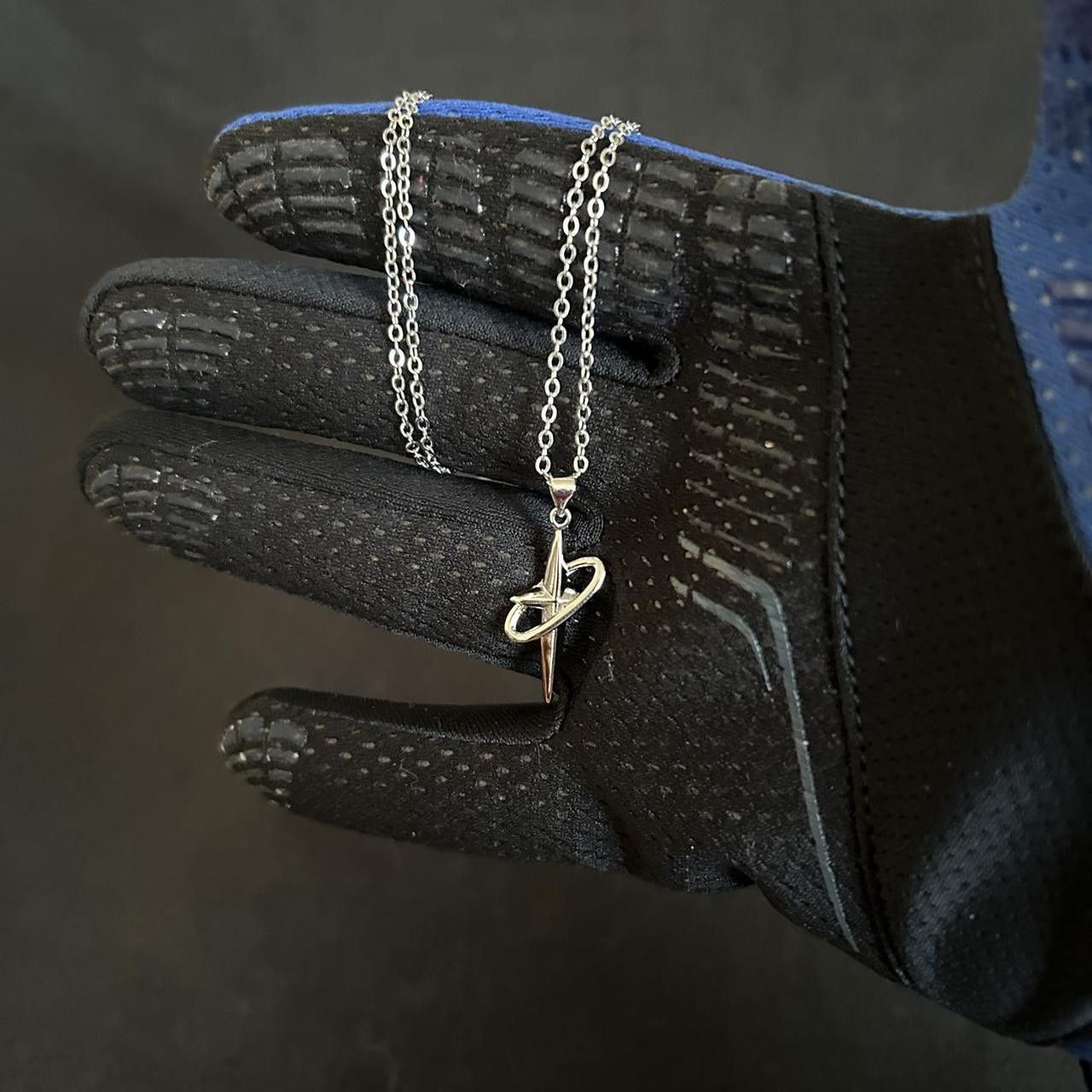 Japanese Brand × Vintage Y2K 2000s Star Cross Circle Pendant Cute Trendy Necklace Size ONE SIZE - 6 Thumbnail
