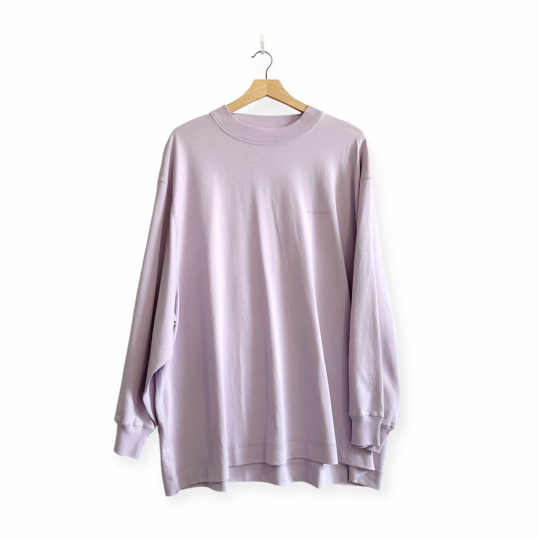 STAND STUDIO Stand Studio SANIA LS TEE, Lavender, Size S, New with tag Size S / US 4 / IT 40 - 1 Thumbnail