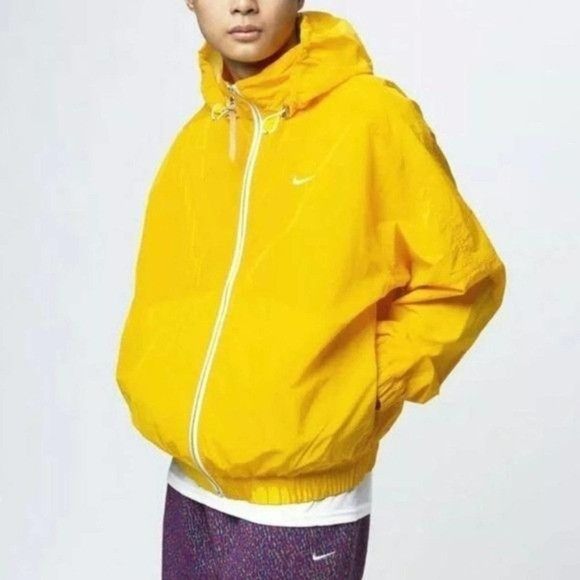 Nike Nike NRG MII Hooded Track Jacket Opti Yellow NWT Size US M / EU 48-50 / 2 - 2 Thumbnail