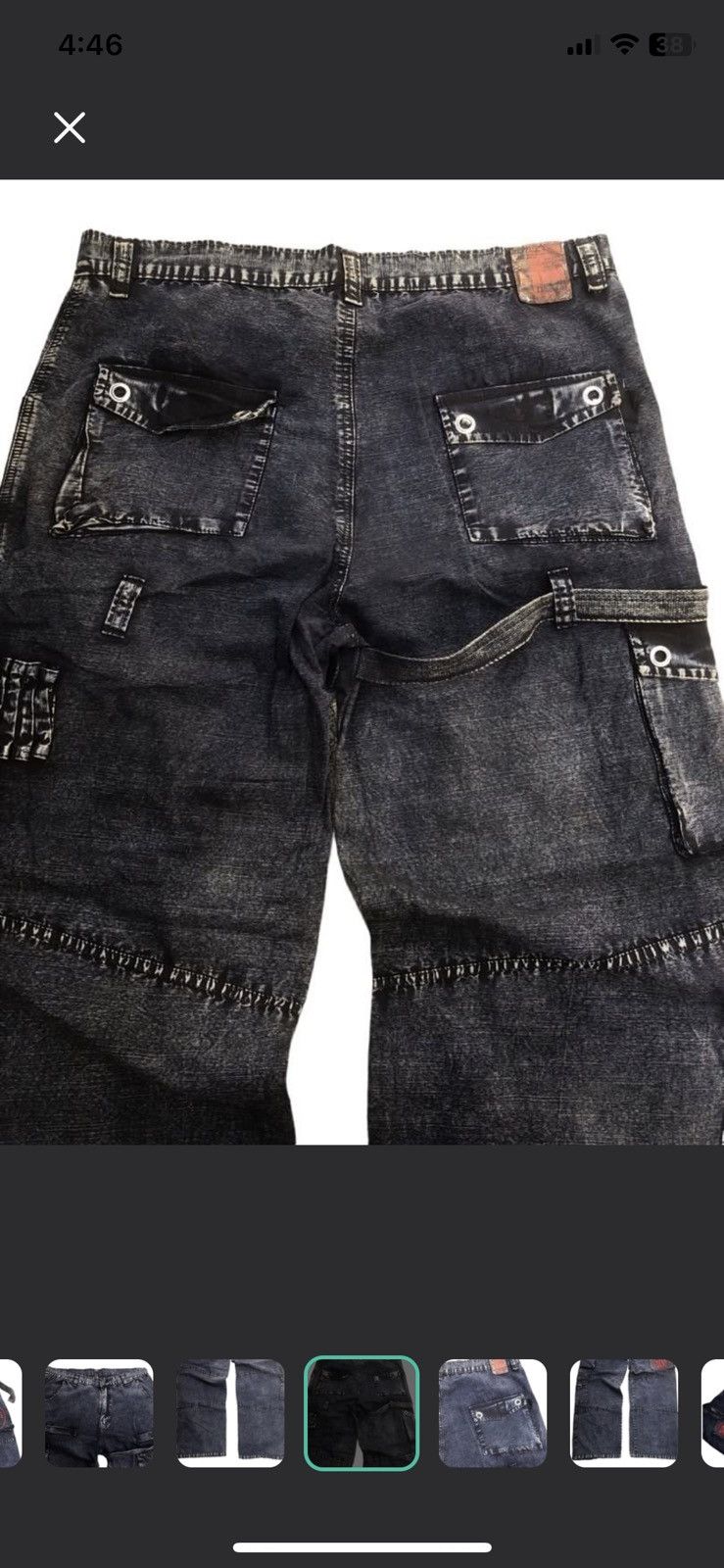 DKNY 🔥DKNY DONNA KARAN NEW YORK Gothic Y2K Rave Cyberpunk Pants Size US 34 / EU 50 - 7 Thumbnail