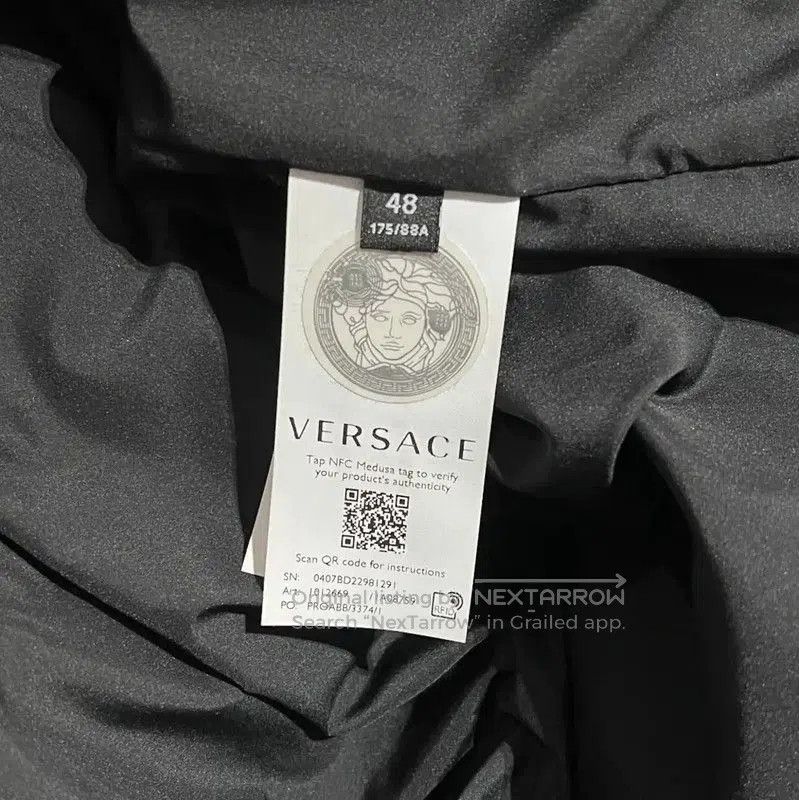 Versace Versace Embossed Black Long Sleeve Jacket . Size US M / EU 48-50 / 2 - 8 Thumbnail