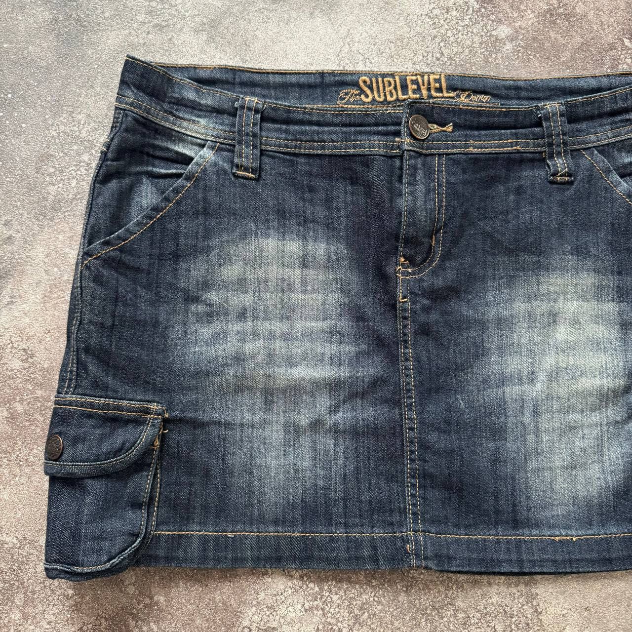 Hysteric Glamour × Japanese Brand Y2K Super Sexy Washed Denim Mini Skirt Size 32" / US 10 / IT 46 - 3 Thumbnail