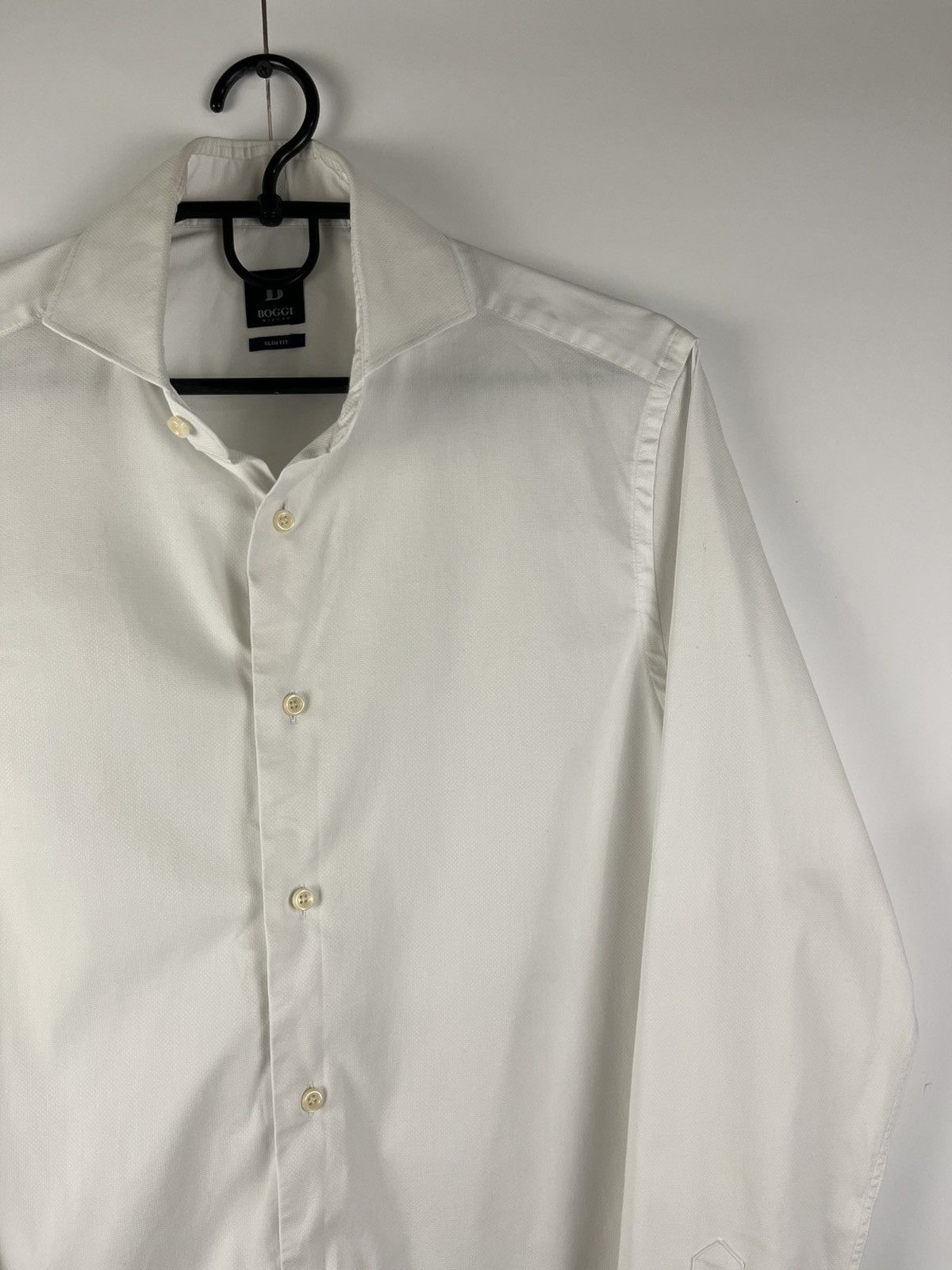 Boggi Boggi Milano Luxury Cotton Long Sleeve Shirt Button Up Size US S / EU 44-46 / 1 - 3 Thumbnail