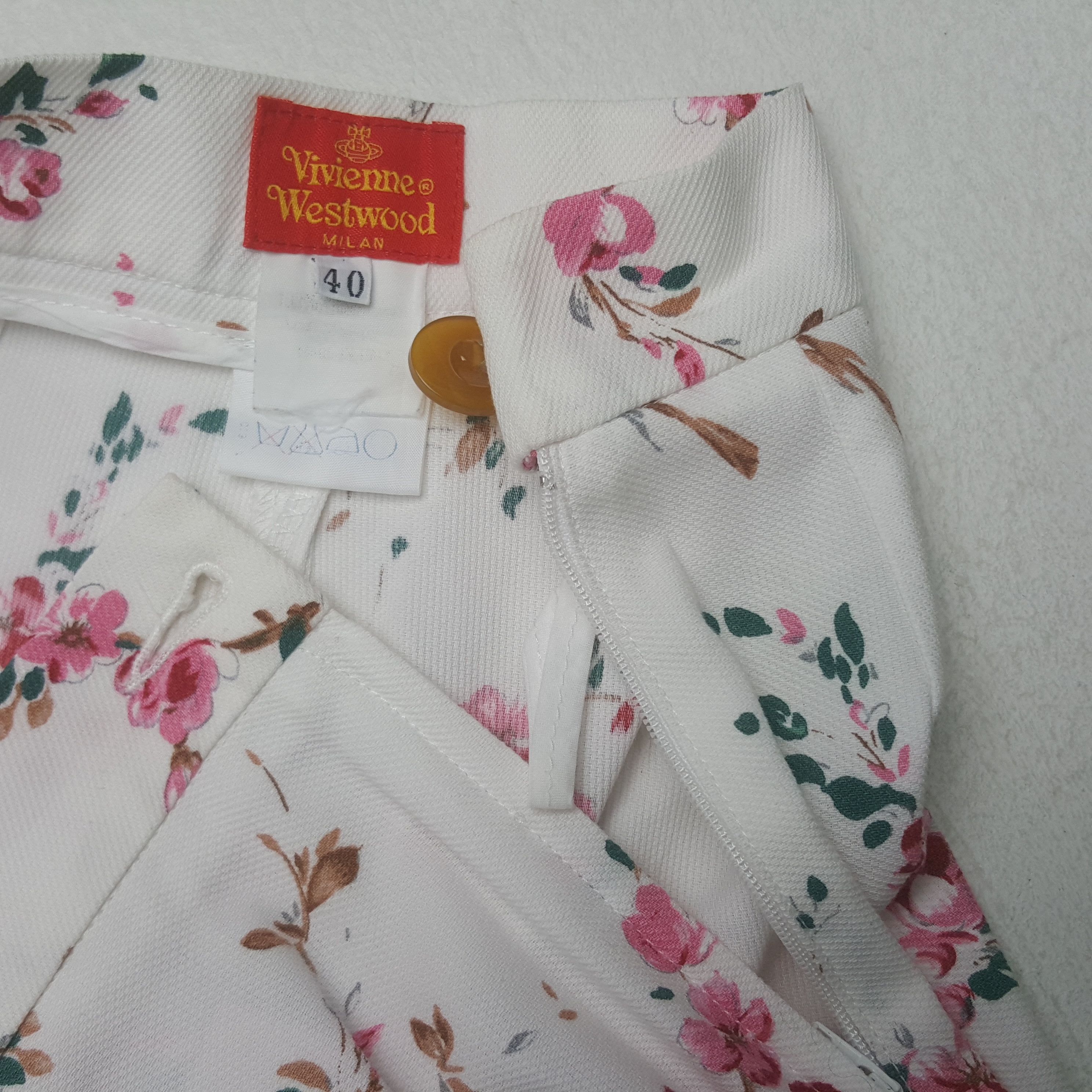 Vivienne Westwood Vintage Vivienne Westwood Red Label Flower Design Pants Size 24" / US 00 / IT 34 - 13 Thumbnail