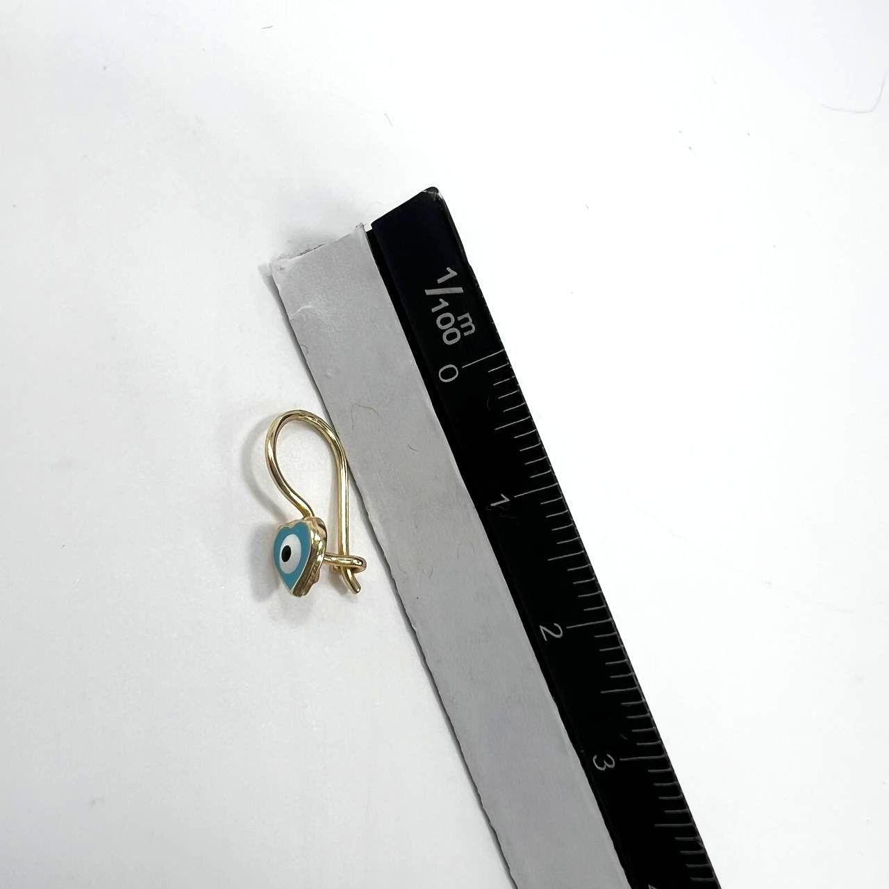 Other New 14K Yellow Gold Eye-Shaped Earrings Size ONE SIZE - 8 Thumbnail