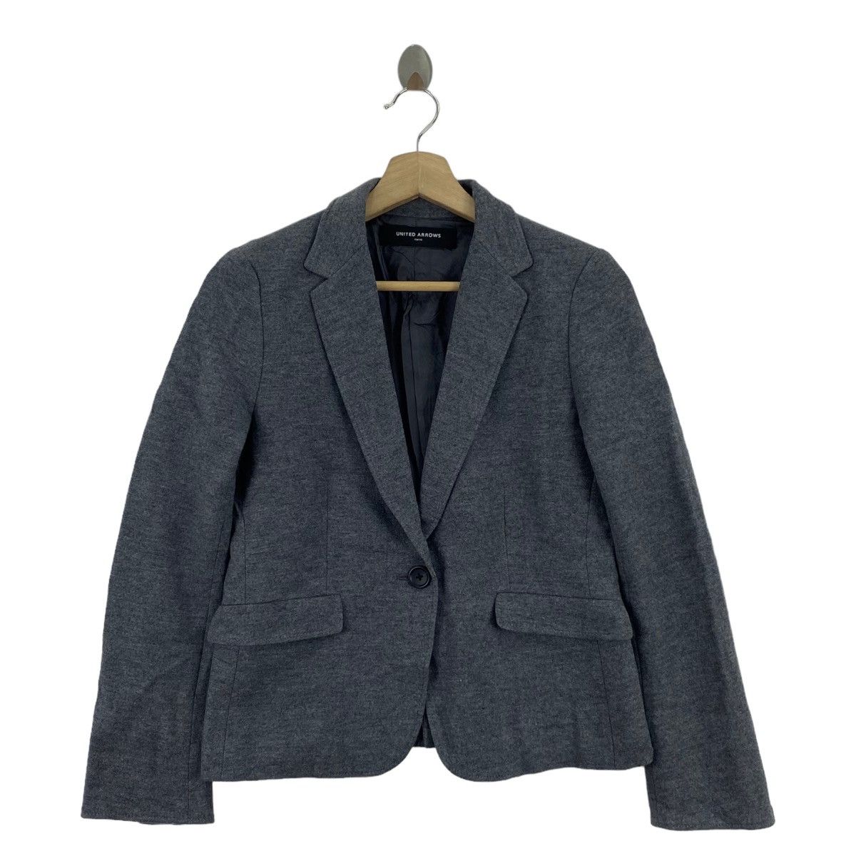 Japanese Brand × United Arrows UNITED ARROW Japanese Brand Grey Blazer Coat Size US S / EU 44-46 / 1 - 1 Thumbnail