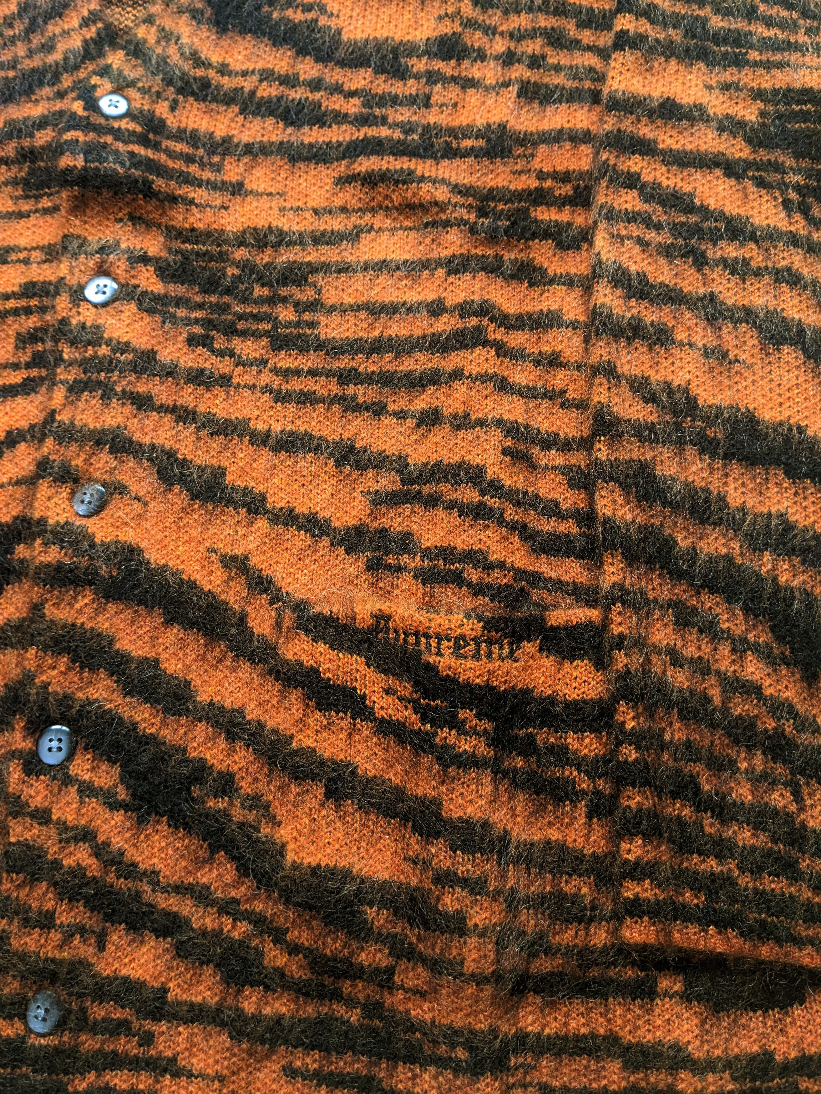 Supreme Supreme Brushed Mohair Cardigan Tiger Stripe FW20 Size US L / EU 52-54 / 3 - 5 Thumbnail