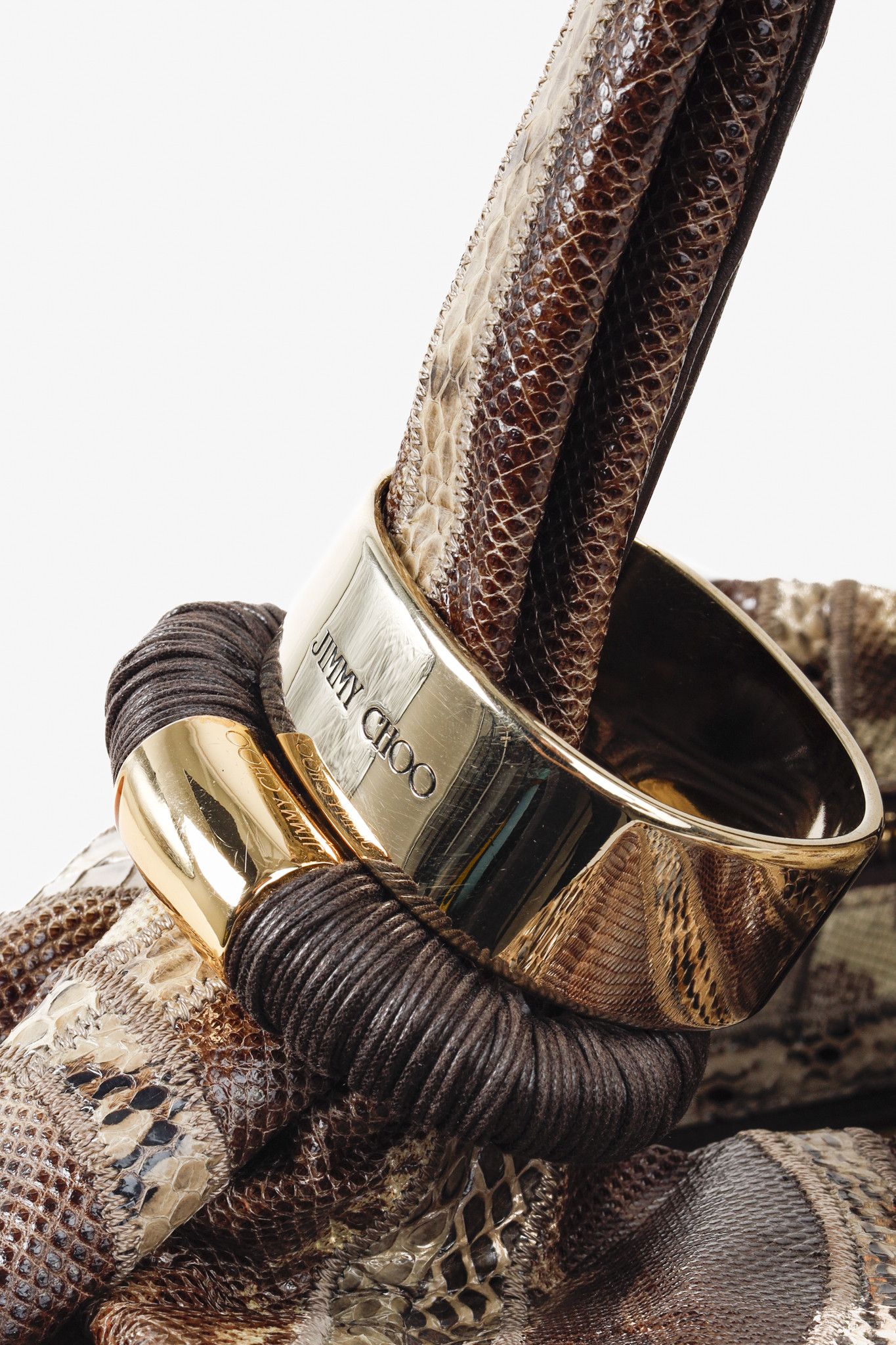 Jimmy Choo Jimmy Choo Snakeskin Patchwork Bangle Bag Size ONE SIZE - 10 Thumbnail