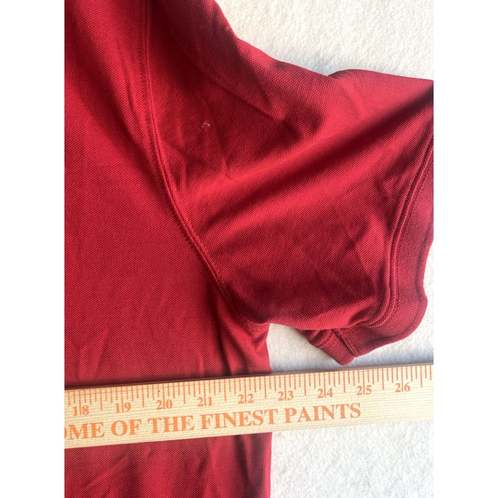 Vintage St. Johns Bay Polo Shirt Mens LT Tall Red Cotton Logo Golf Shirt Polo Size US L / EU 52-54 / 3 - 3 Thumbnail