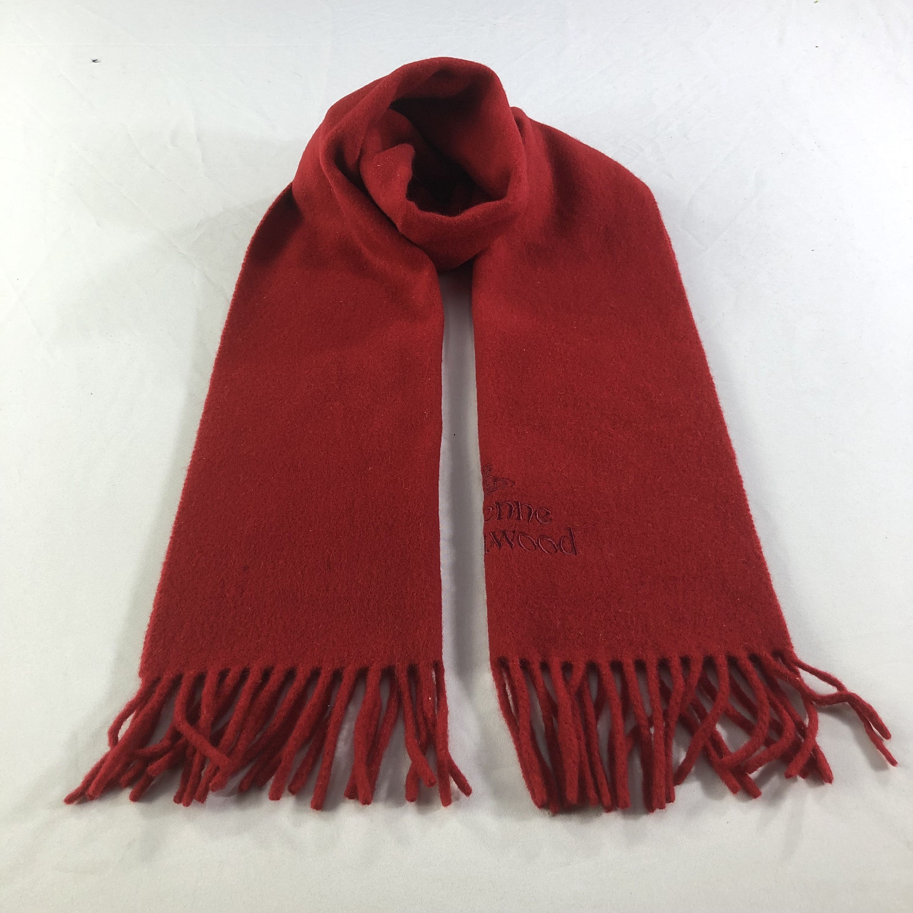 Vivienne Westwood Vivienne Westwood Plain Wool Scarf Muffler V1704 Size ONE SIZE - 1 Thumbnail