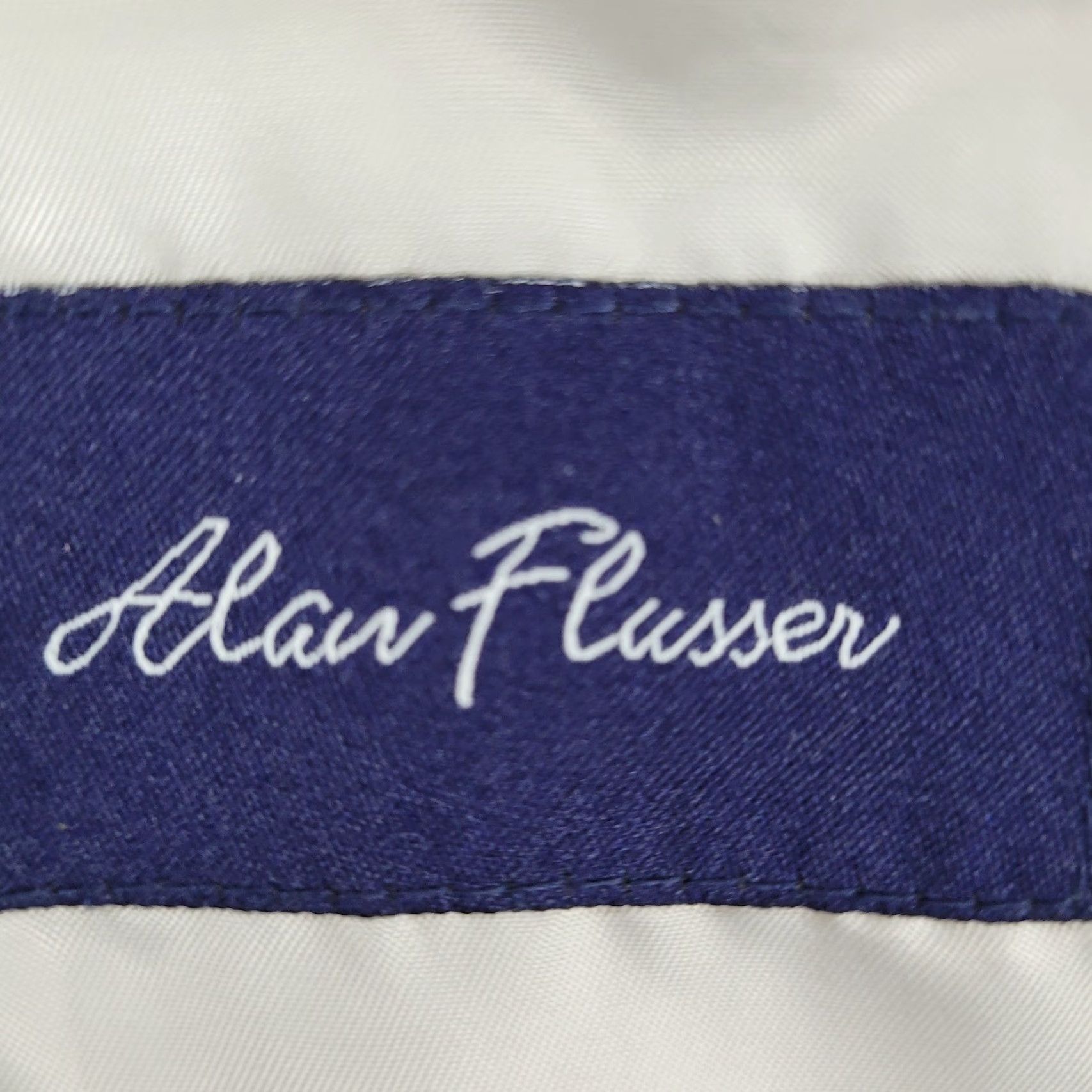 Doublet Alan Flusser Blue Cotton 2 Button Double Vent Sport Coat Blazer 40R Mens Regular Notch - 2 Piece, Solid, Preppy, Business Casual Size 40R - 3 Thumbnail