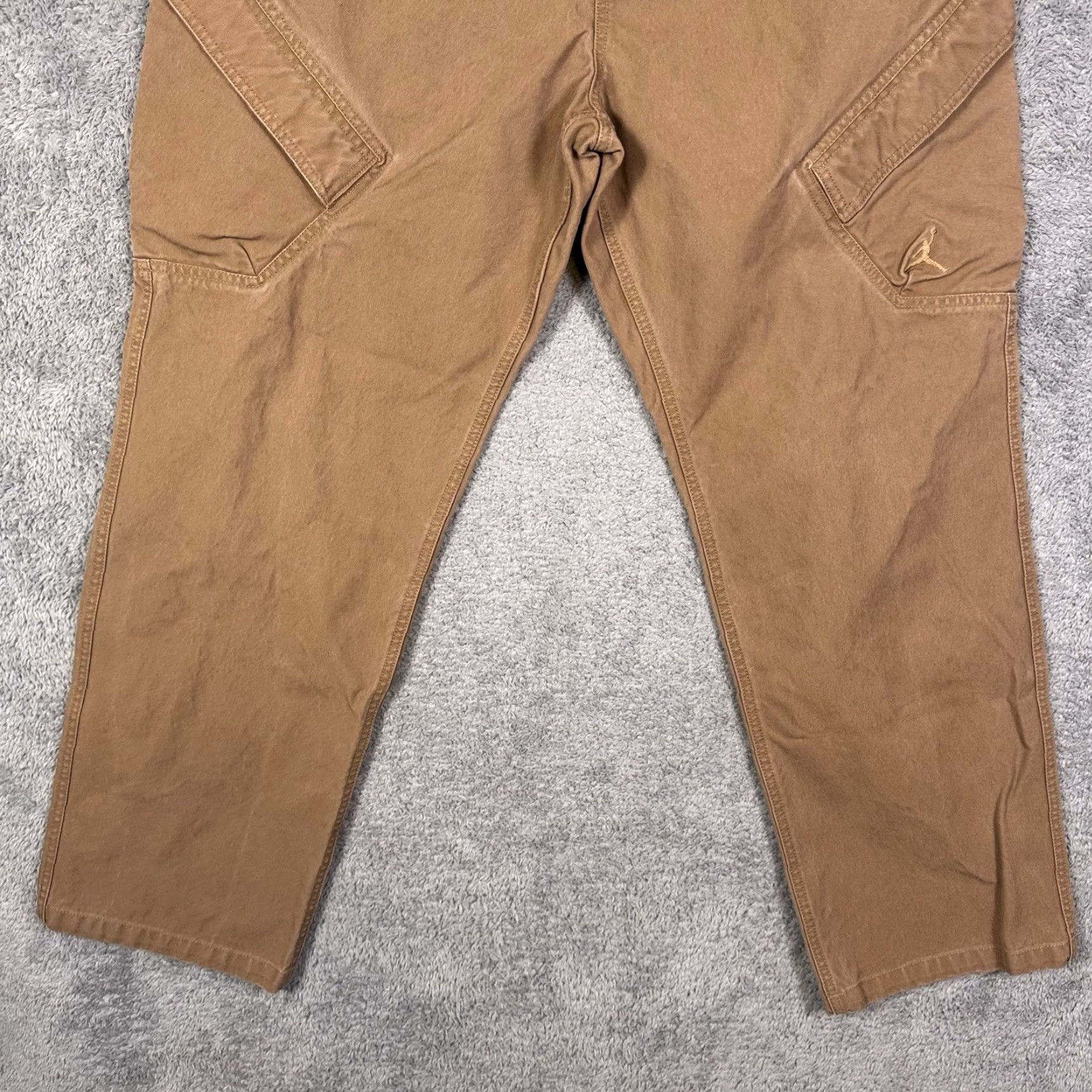 Nike Nike Jordan Chicago Utility Pants Men XL Cargo Trousers Pockets Canvas Cotton Brown Size US 36 / EU 52 - 3 Thumbnail