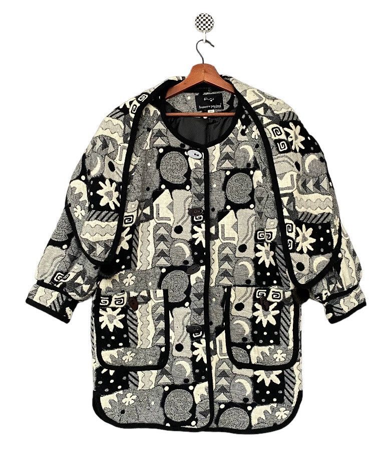 Japanese Brand × Vintage Vintage Brand Franca V Paoloni Patchwork Jacket 1990s Size US S / EU 44-46 / 1 - 1 Thumbnail