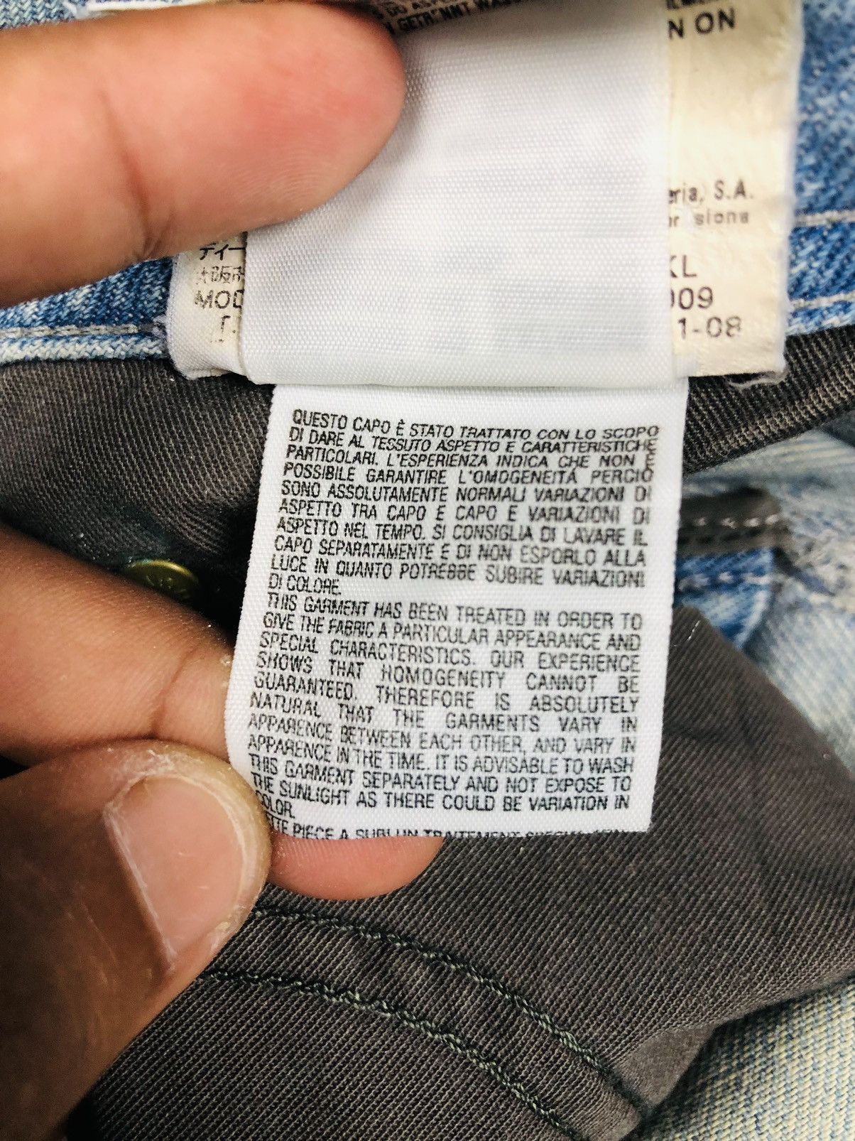 Diesel Diesel Industry Distressed Jeans (35) Size US 29 - 17 Thumbnail