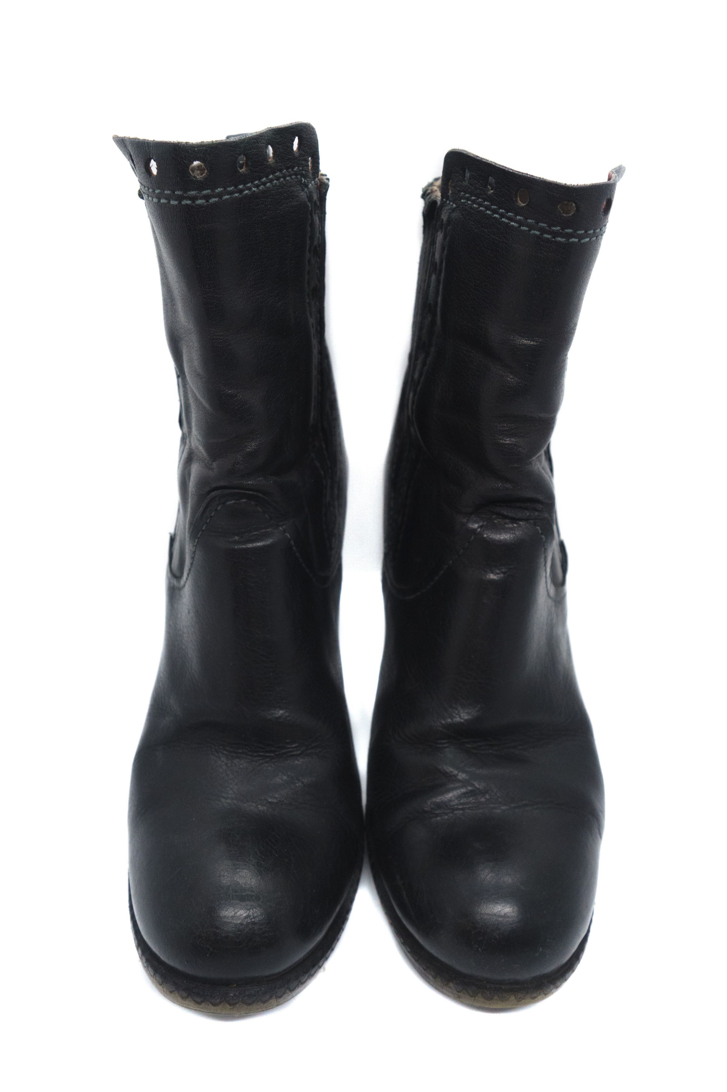 A.S.98 AS98 Queen Heeled Leather Boots Size US 9 / IT 39 - 4 Thumbnail