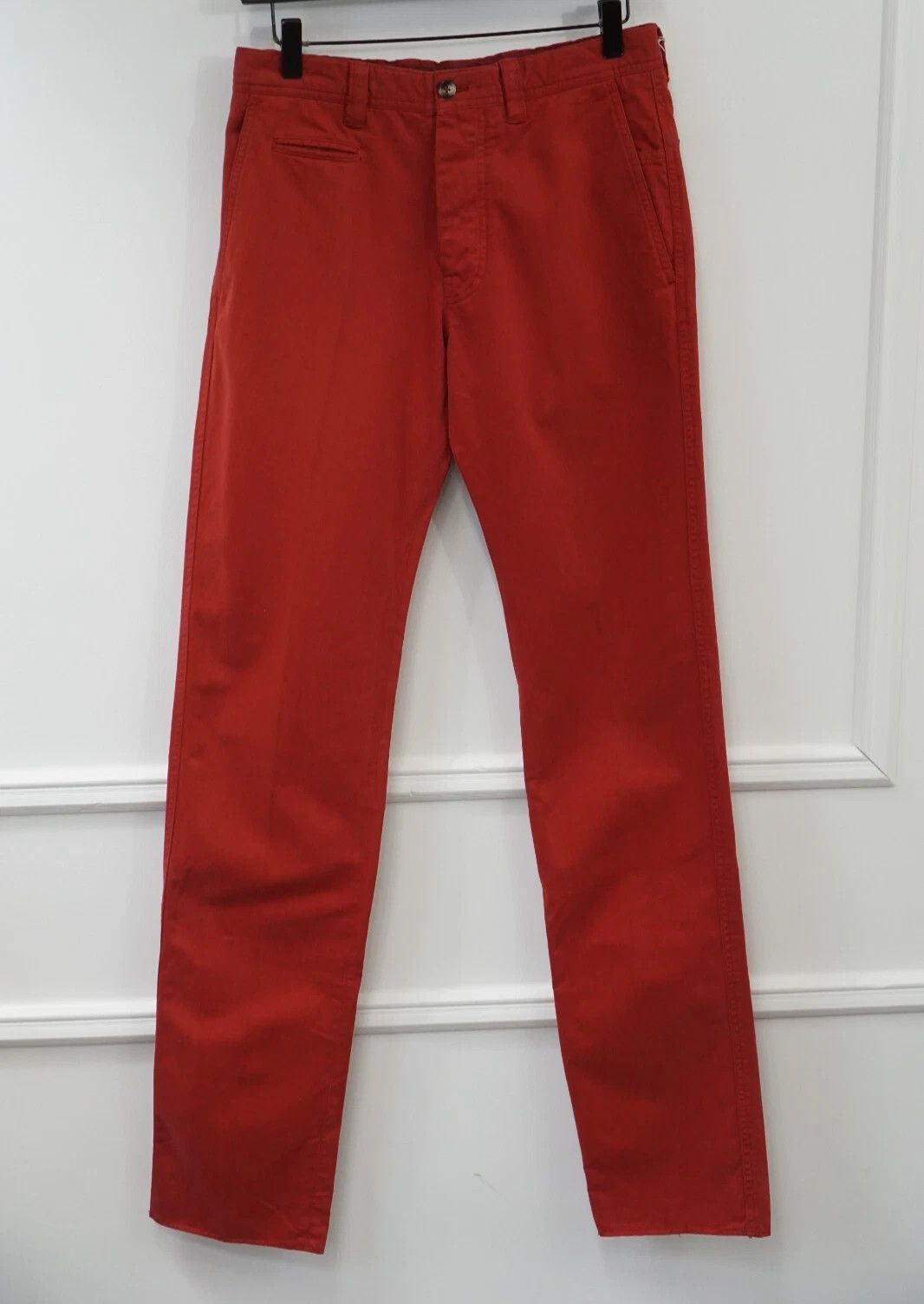 Suitsupply Men Suitsupply Chino Pants Red Cotton Casual US34 W29 L36 Size US 34 / EU 50 - 2 Thumbnail