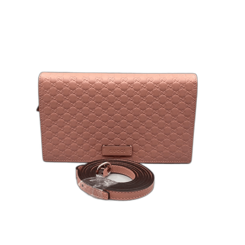 Gucci Leather Crossbody Bag With Monogram Detail in Pink, Men's