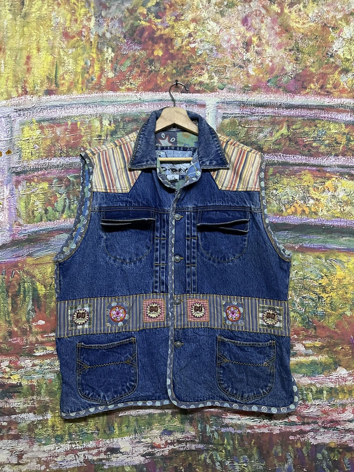Vintage Vintage vest D-day denim Size US L / EU 52-54 / 3 - 1 Thumbnail