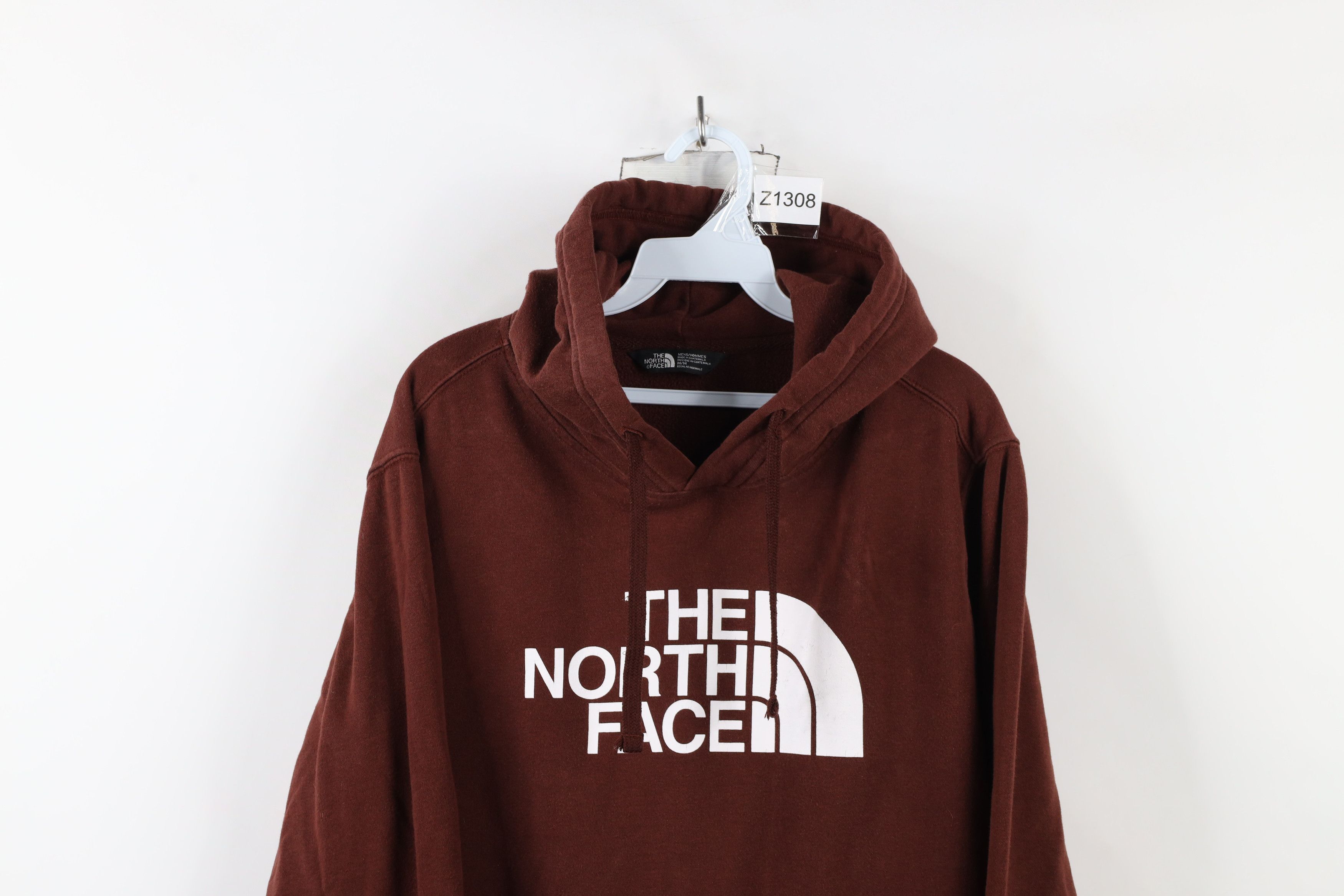 The North Face × Vintage Vintage The North Face Spell Out Big Logo Hoodie Brown Size US M / EU 48-50 / 2 - 2 Thumbnail