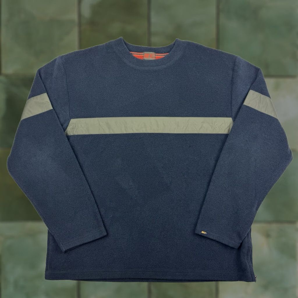 Vintage VINTAGE Dex Fleece Jacket Sweatshirt Men L Blue Hipster 90s Y2K Punk Pullover Crew Neck Size US L / EU 52-54 / 3 - 1 Thumbnail