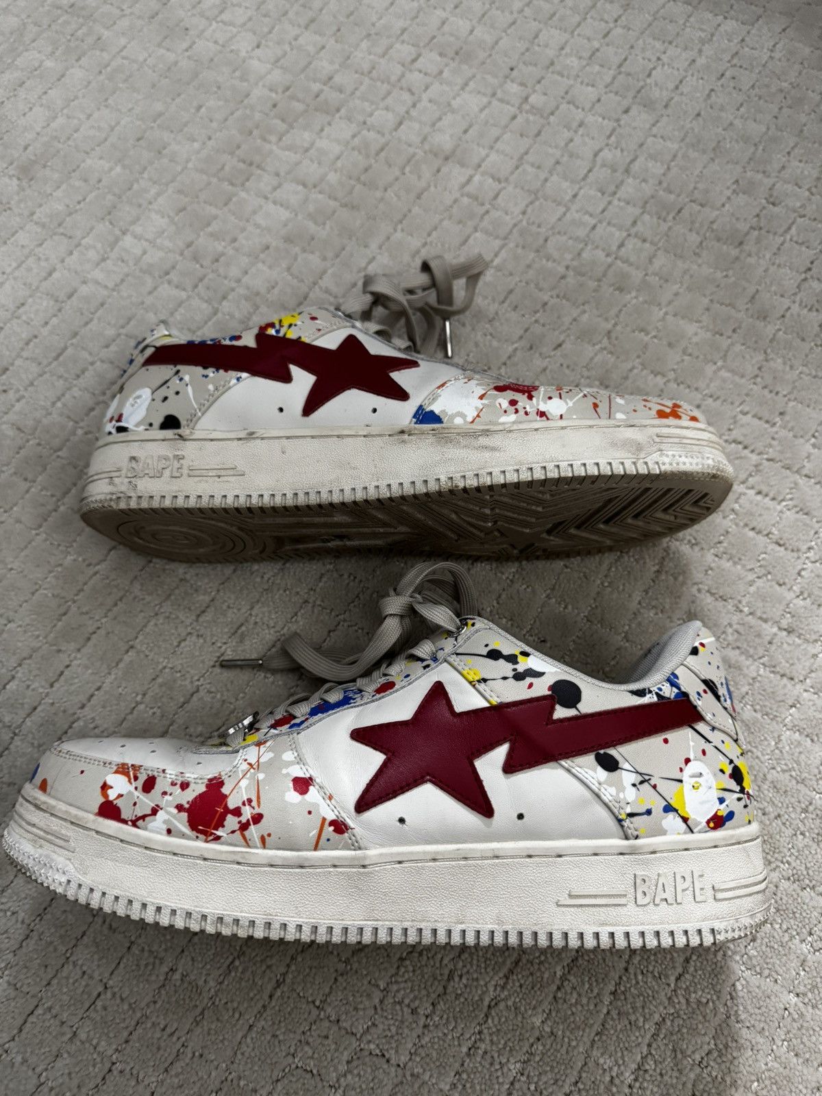 Bapesta Low Paint Splatter