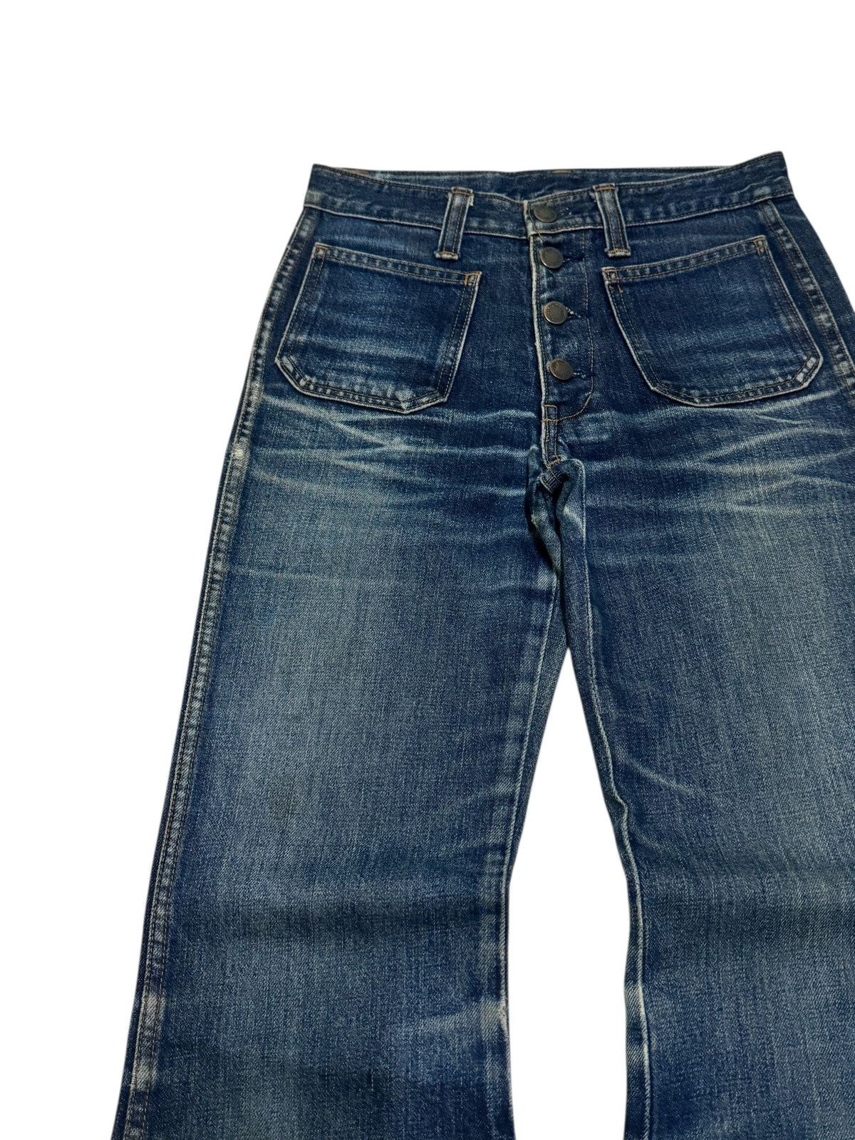 Hysteric Glamour Vintage Retro Blue Way Bell Bottom Boot Cut Flared Denim Size US 26 / EU 42 - 4 Thumbnail
