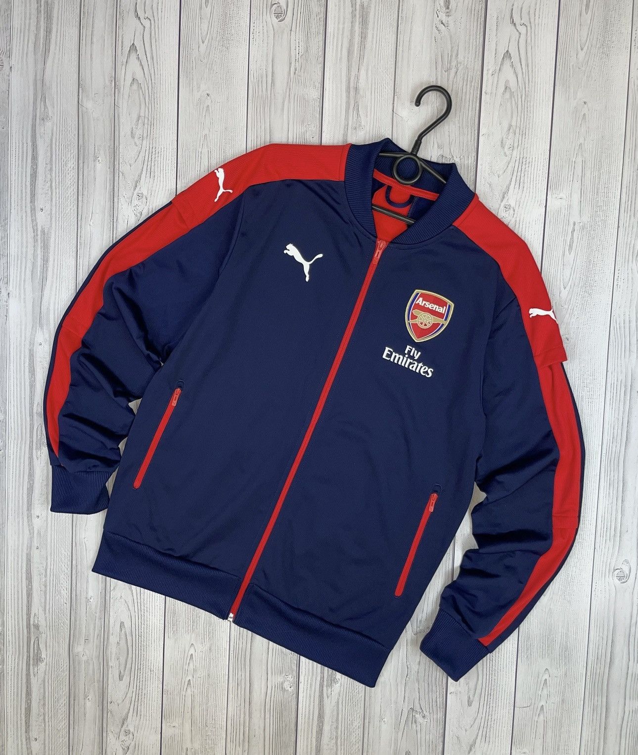 Puma Vintage puma arsenal track jacket size M navy Size US M / EU 48-50 / 2 - 1 Thumbnail