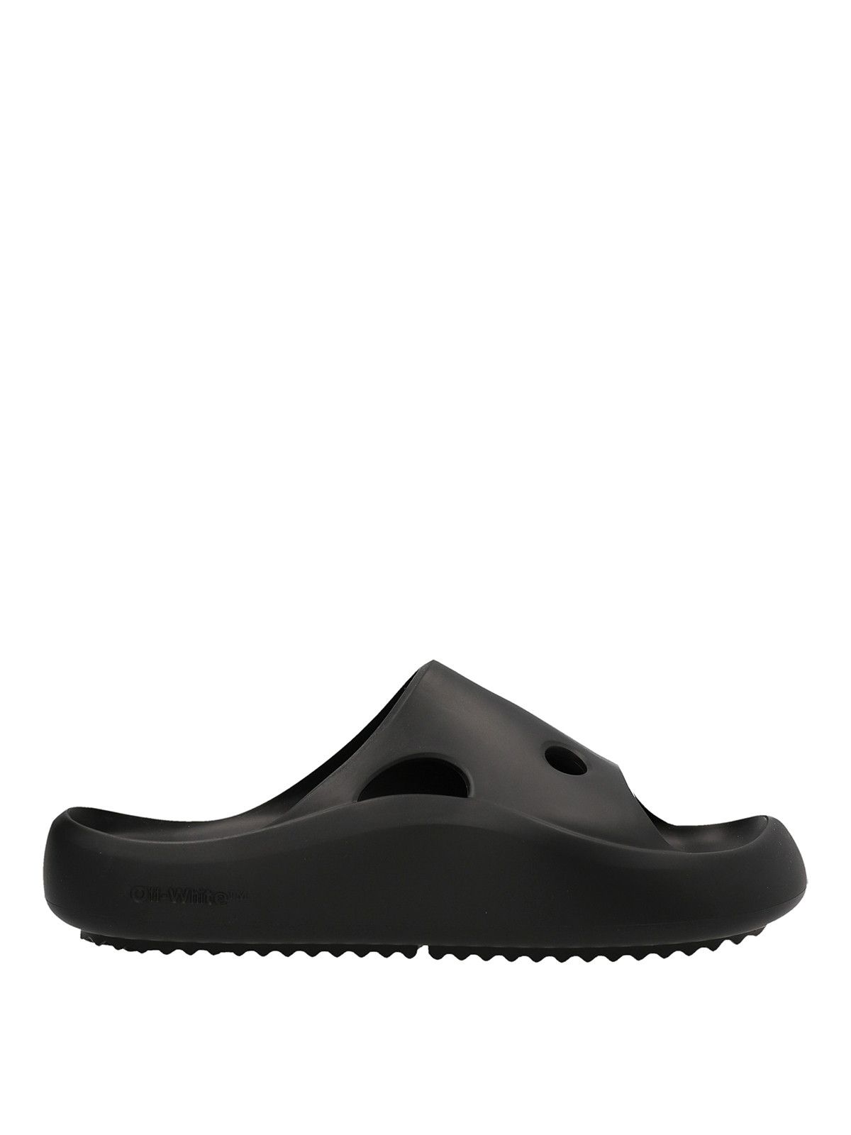 Off-White o1rshd1 Meteor Rubber Slider in Black Size US 10 / EU 43 - 1 Thumbnail