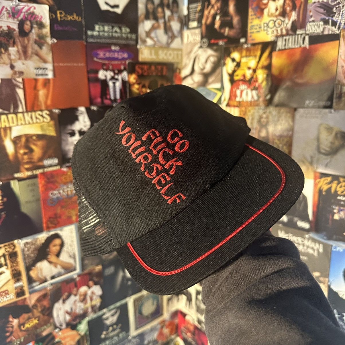 Unsound Rags × Vintage Rare 80s Go Fuck Yourself Vintage Trucker Hat Size ONE SIZE - 1 Thumbnail